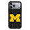 University of Michigan Wolverines Text Backdrop MagSafe Compatible Phone Case for Apple iPhone
