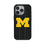 University of Michigan Wolverines Text Backdrop MagSafe Compatible Phone Case for Apple iPhone