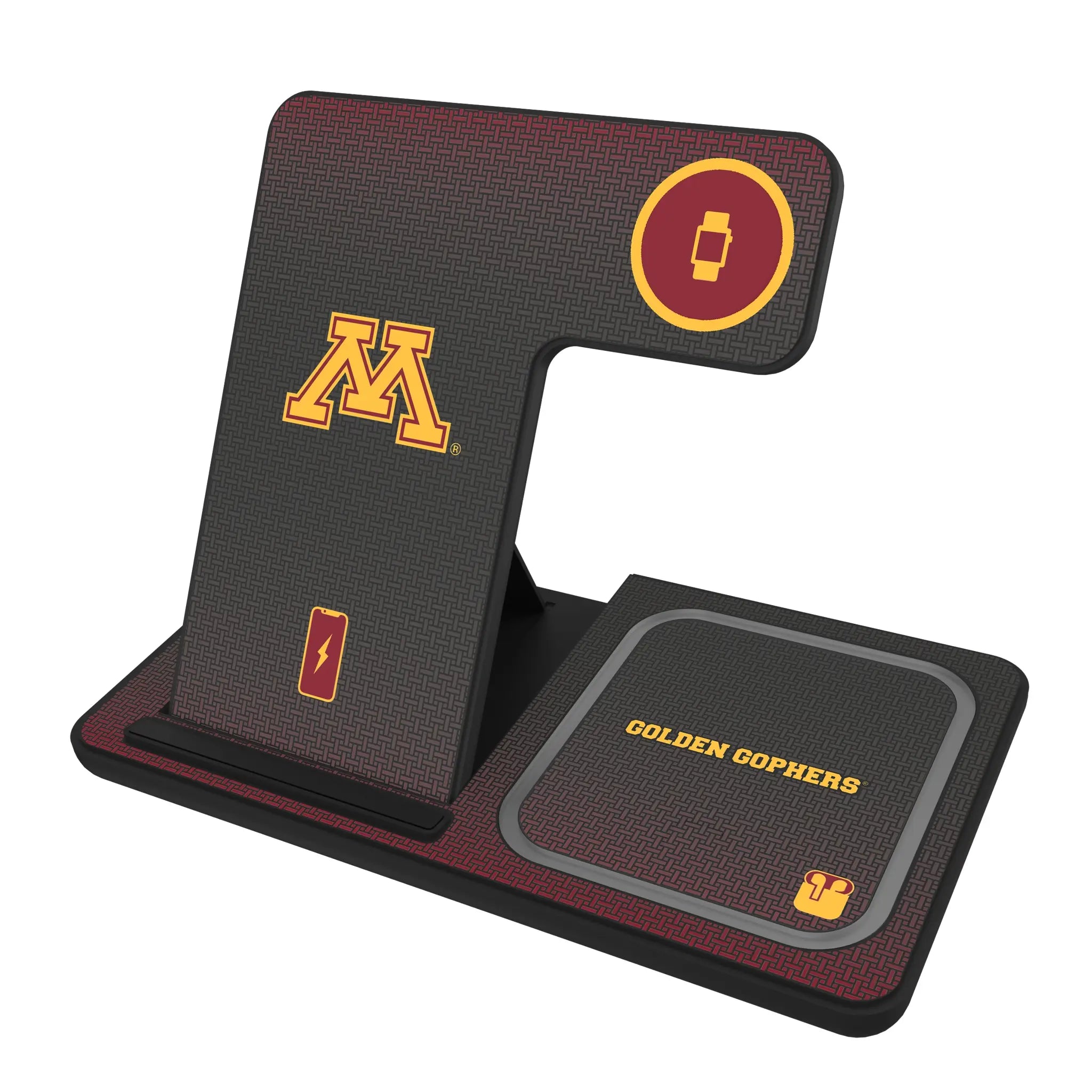 University of Minnesota Golden Gophers Linen 3 in 1 Charging Station
