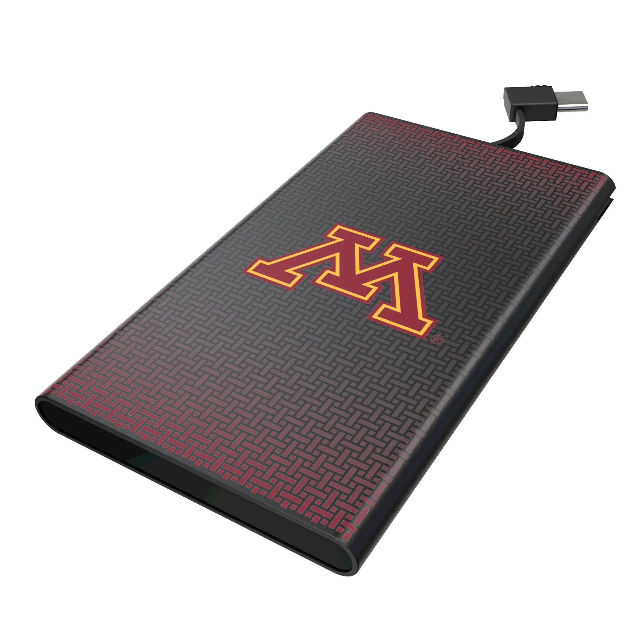 University of Minnesota Golden Gophers Linen 5000mAh Flat Powerbank