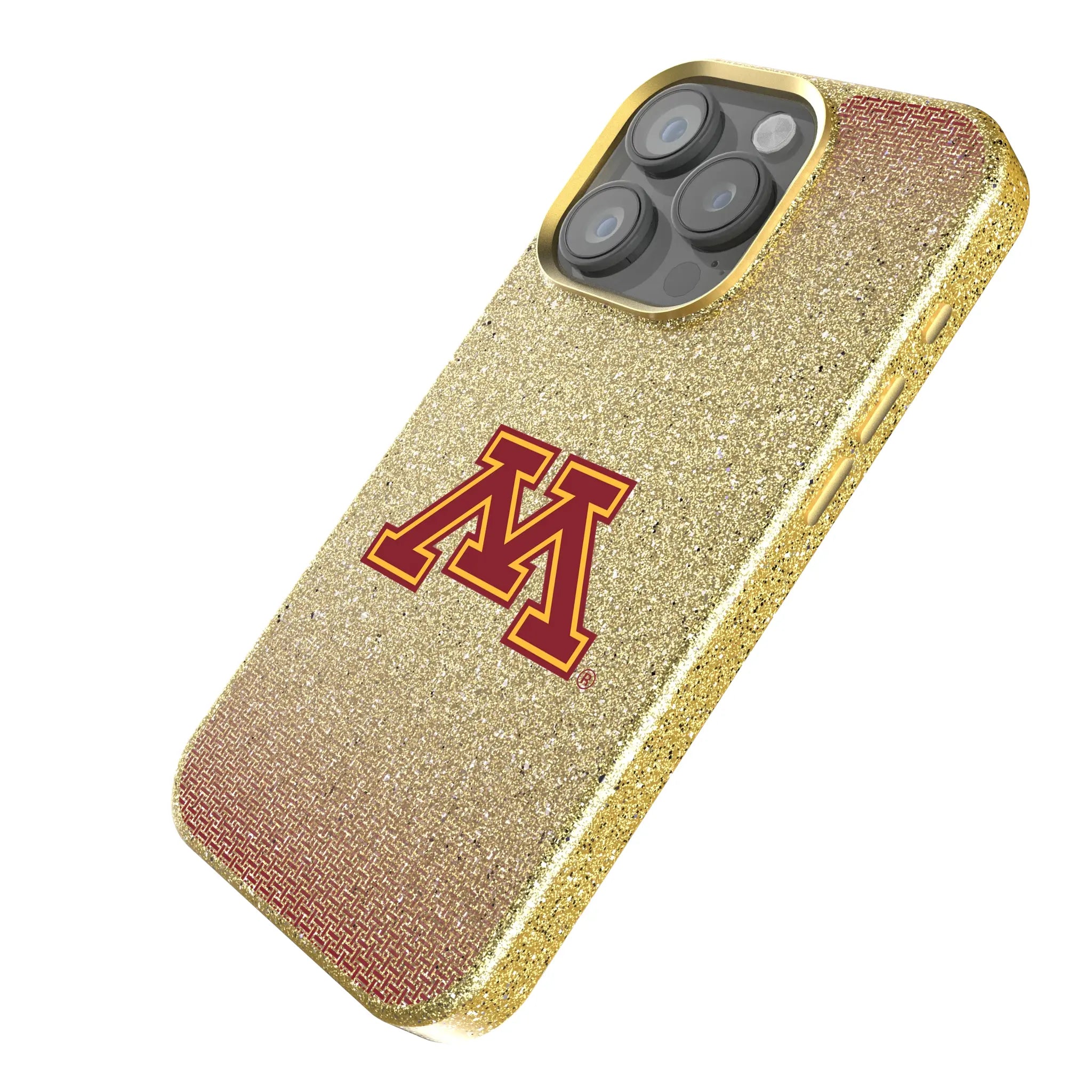 University of Minnesota Golden Gophers Linen Bling Phone Case for Apple iPhone