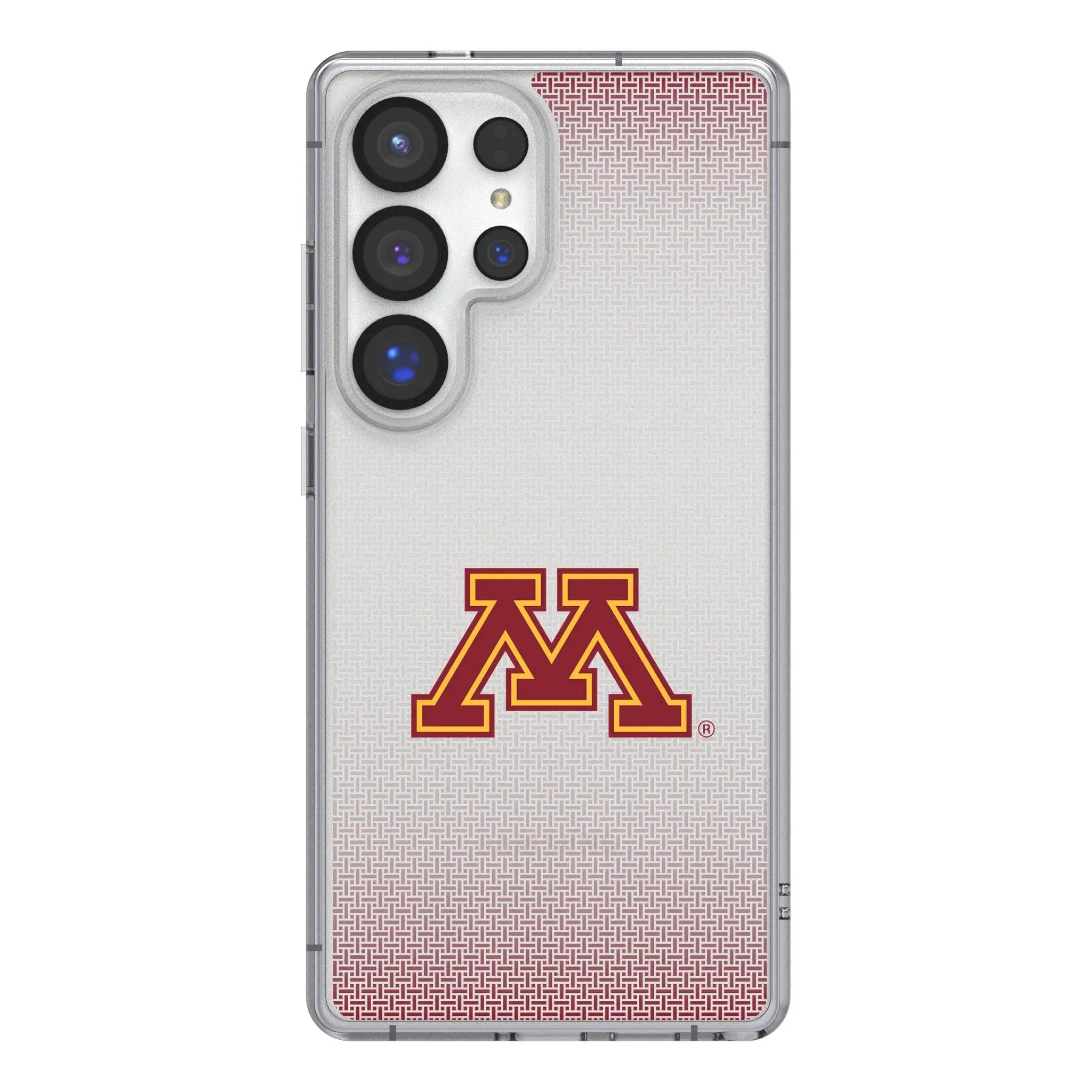 University of Minnesota Golden Gophers Linen Clear Phone Case for Samsung Galaxy