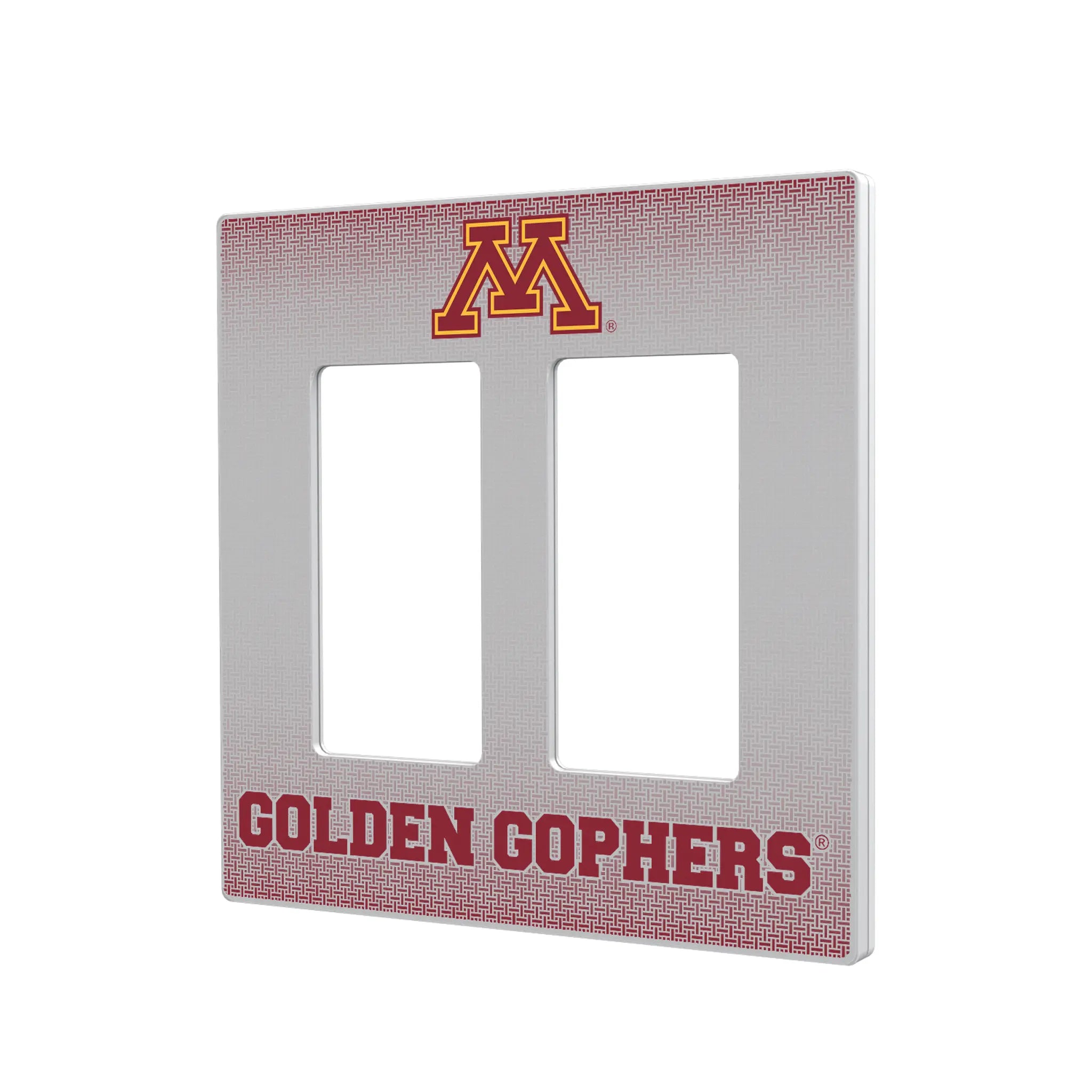 University of Minnesota Golden Gophers Linen Hidden-Screw Light Switch Plate