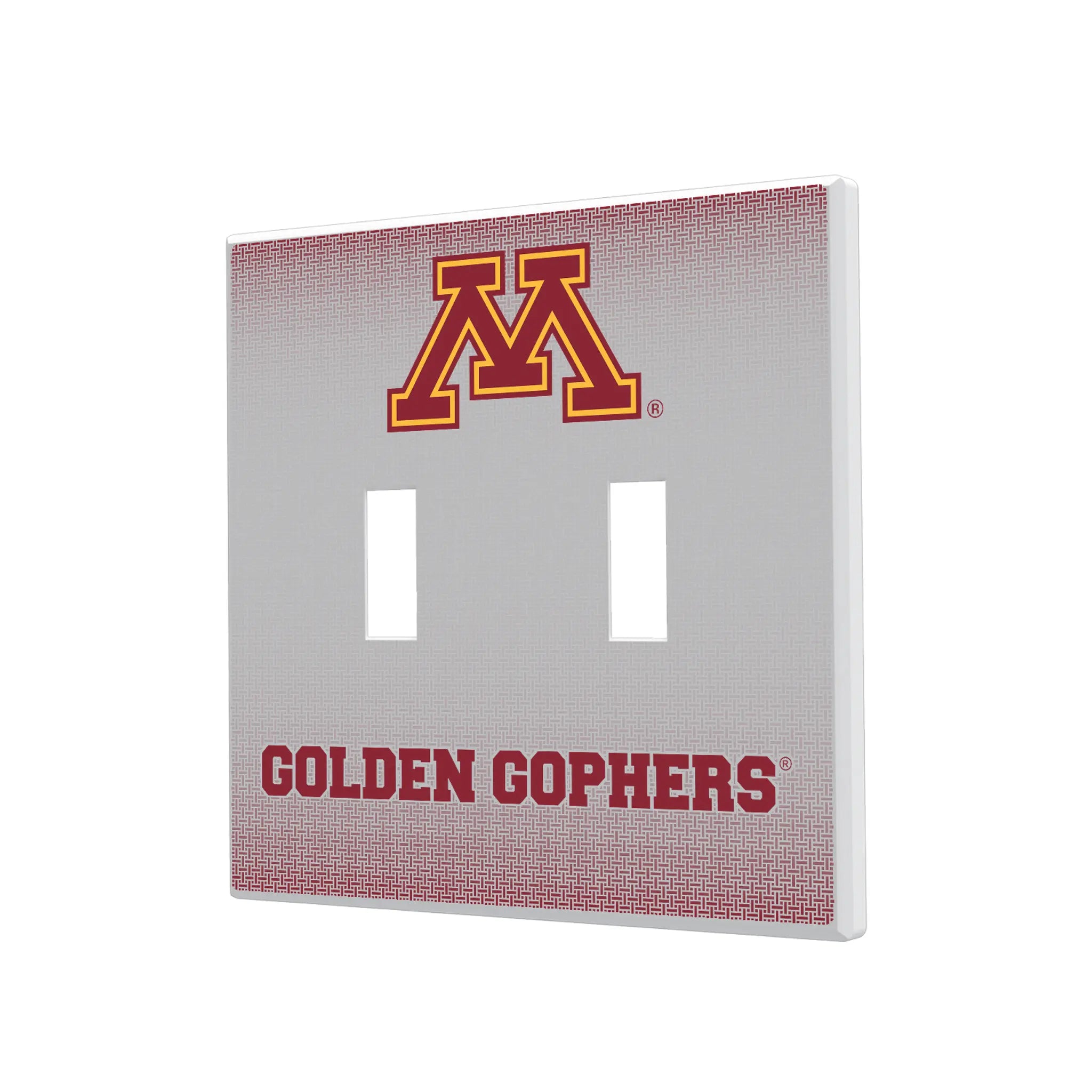 University of Minnesota Golden Gophers Linen Hidden-Screw Light Switch Plate