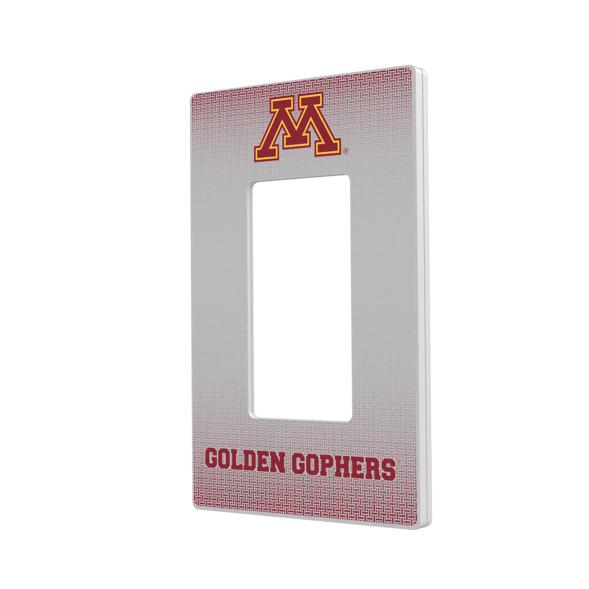 University of Minnesota Golden Gophers Linen Hidden-Screw Light Switch Plate