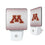 University of Minnesota Golden Gophers Linen Night Light 2-Pack