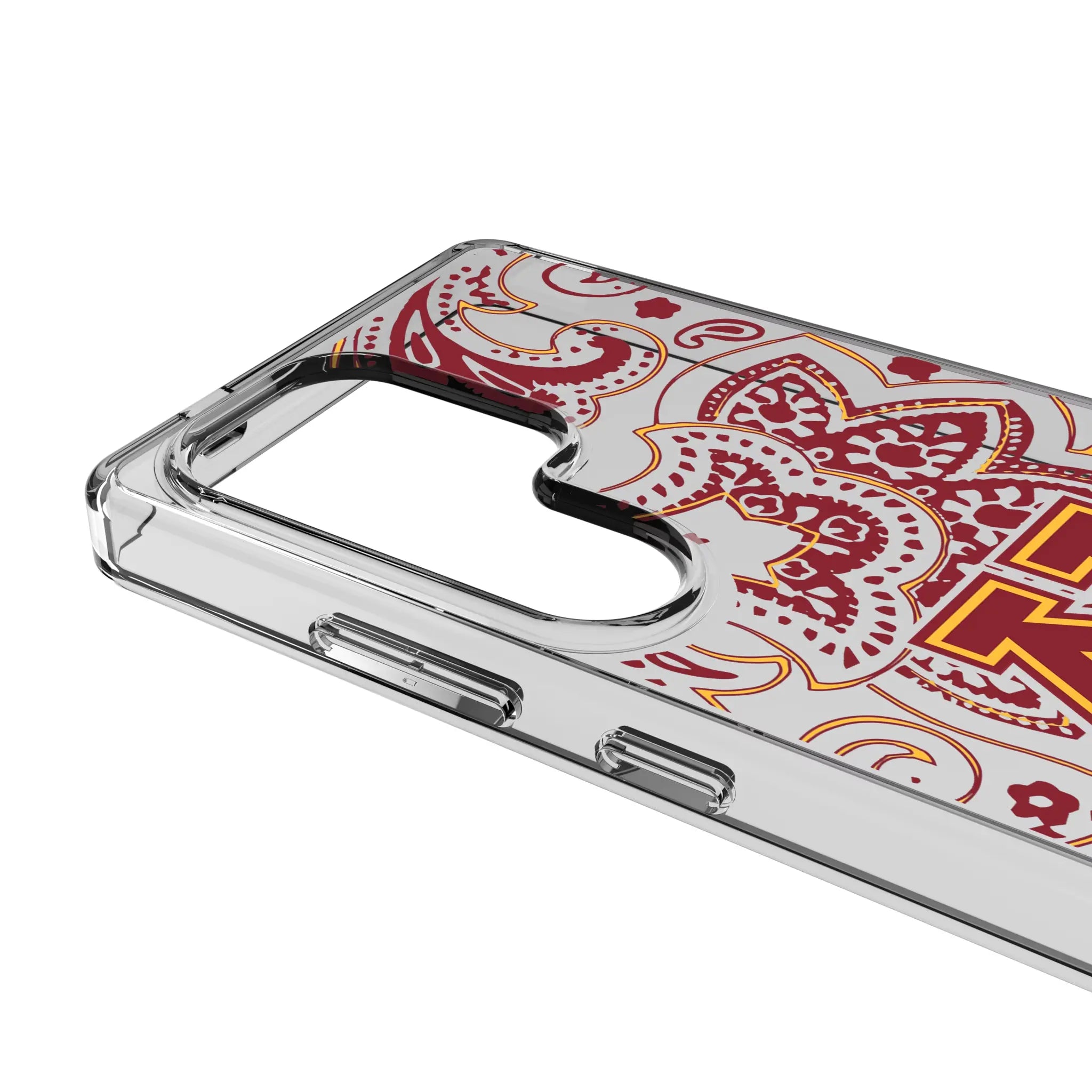 University of Minnesota Golden Gophers Paisley Clear Phone Case for Samsung Galaxy
