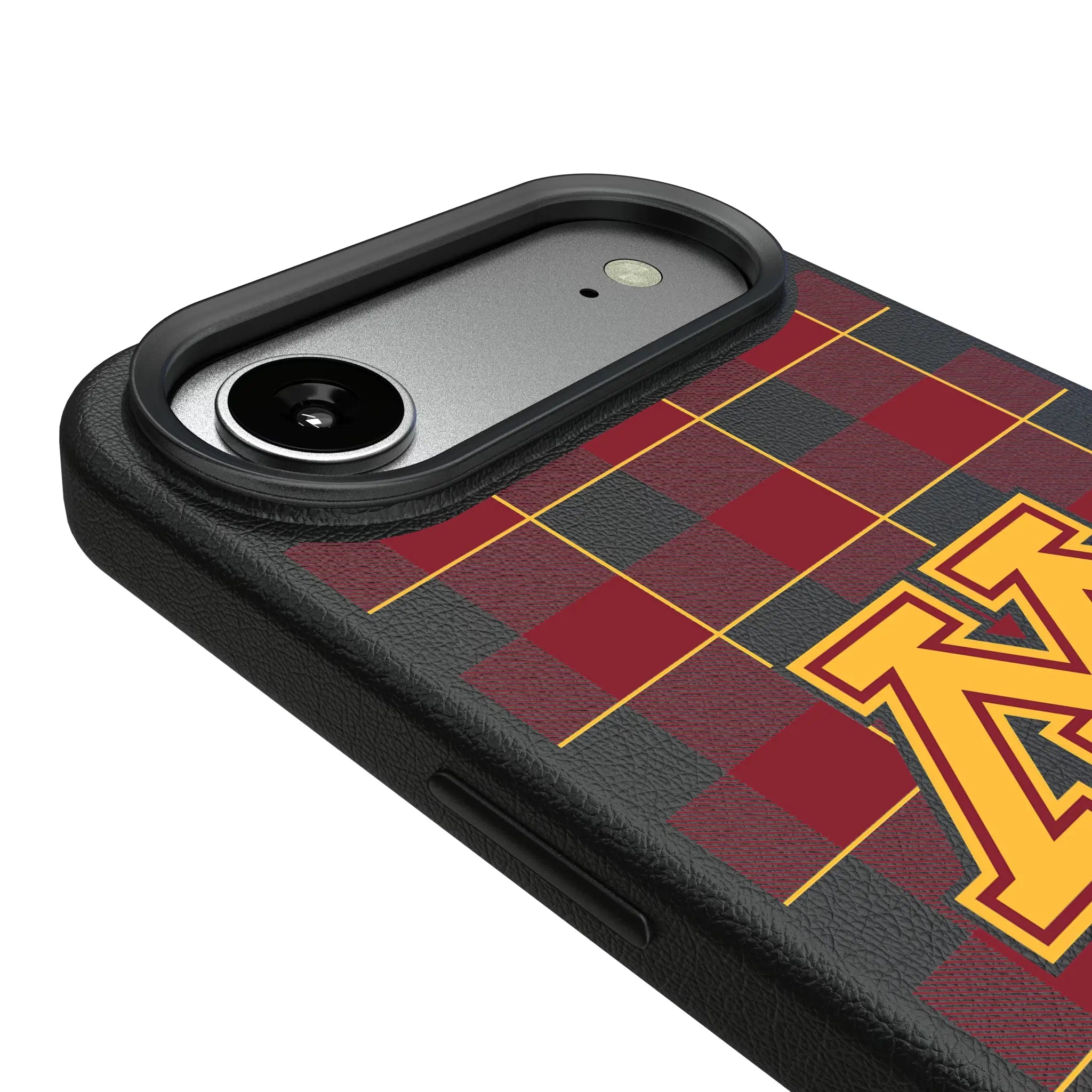 University of Minnesota Golden Gophers Plaid MagSafe Compatible Phone Case for Apple iPhone