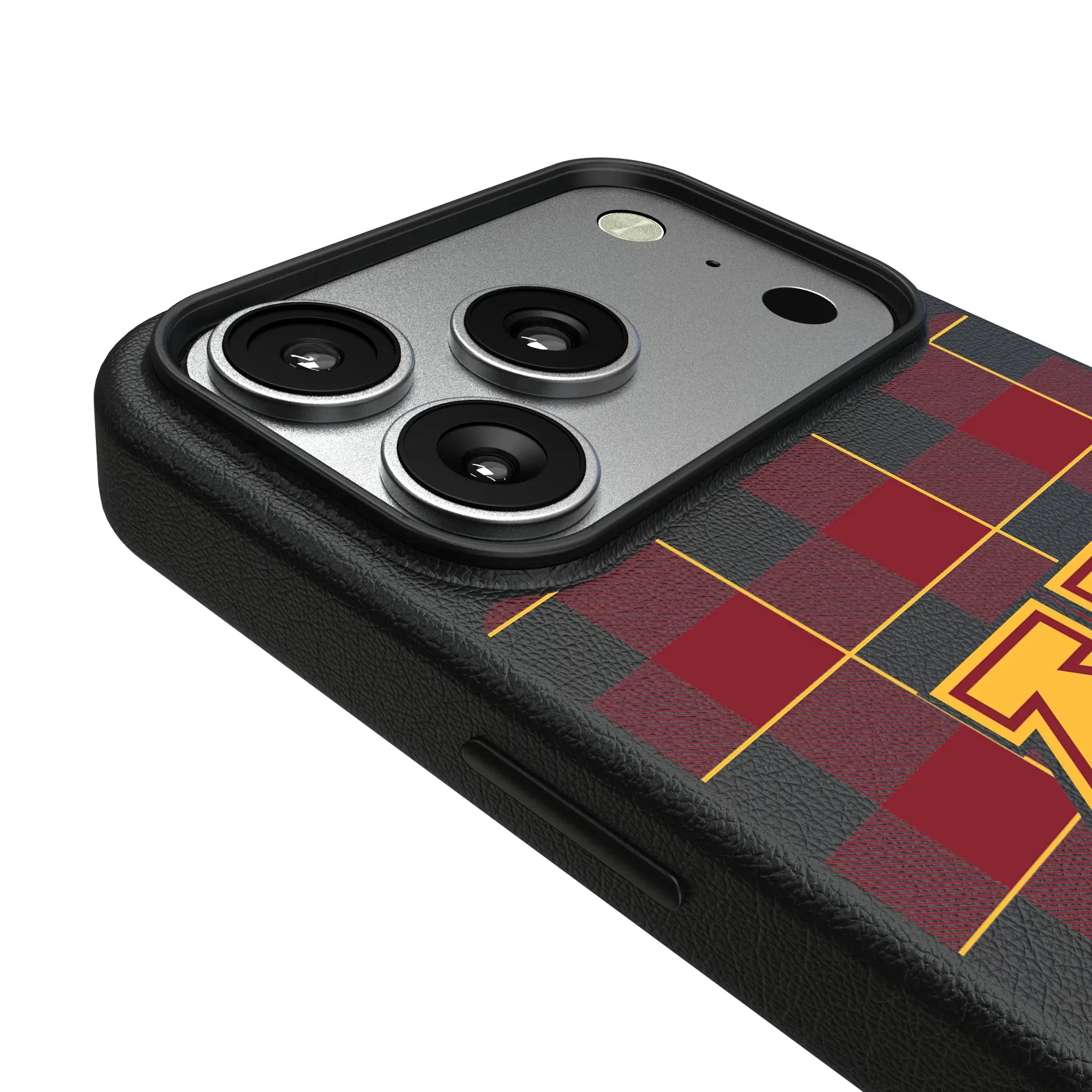University of Minnesota Golden Gophers Plaid MagSafe Compatible Phone Case for Apple iPhone