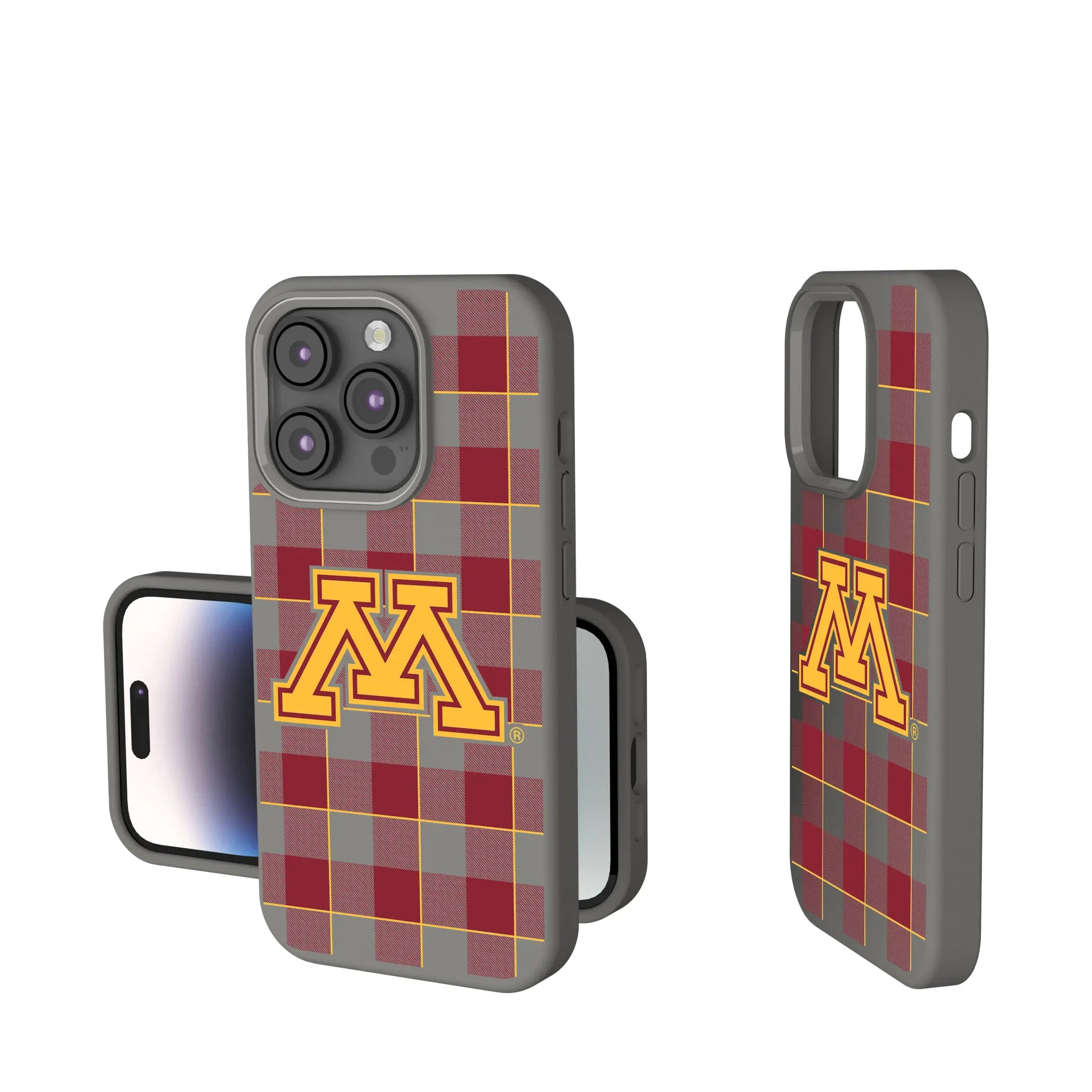 University of Minnesota Golden Gophers Plaid Soft Touch Phone Case