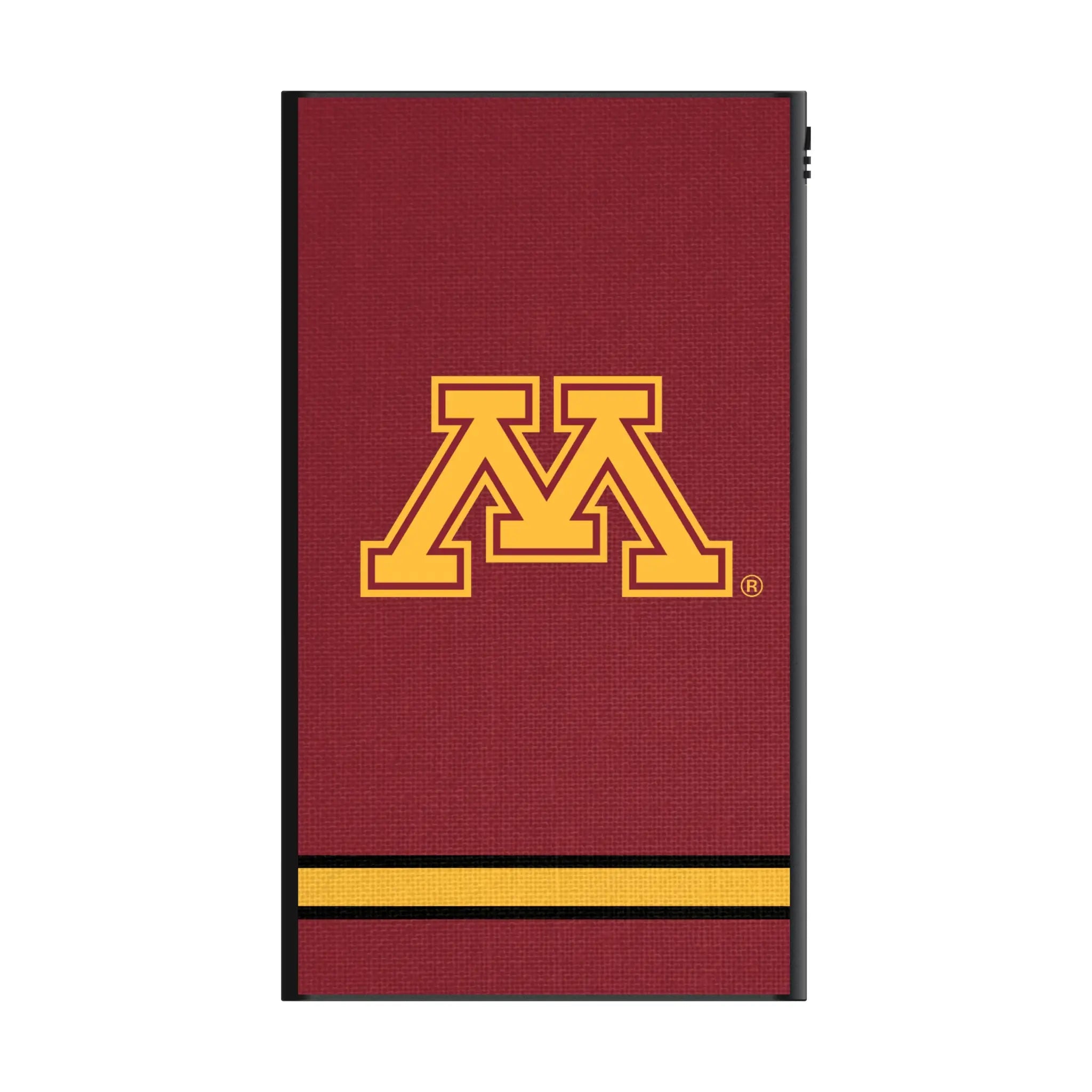 University of Minnesota Golden Gophers Stripe 5000mAh Flat Powerbank