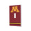 University of Minnesota Golden Gophers Stripe Hidden-Screw Light Switch Plate