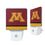 University of Minnesota Golden Gophers Stripe Night Light 2-Pack
