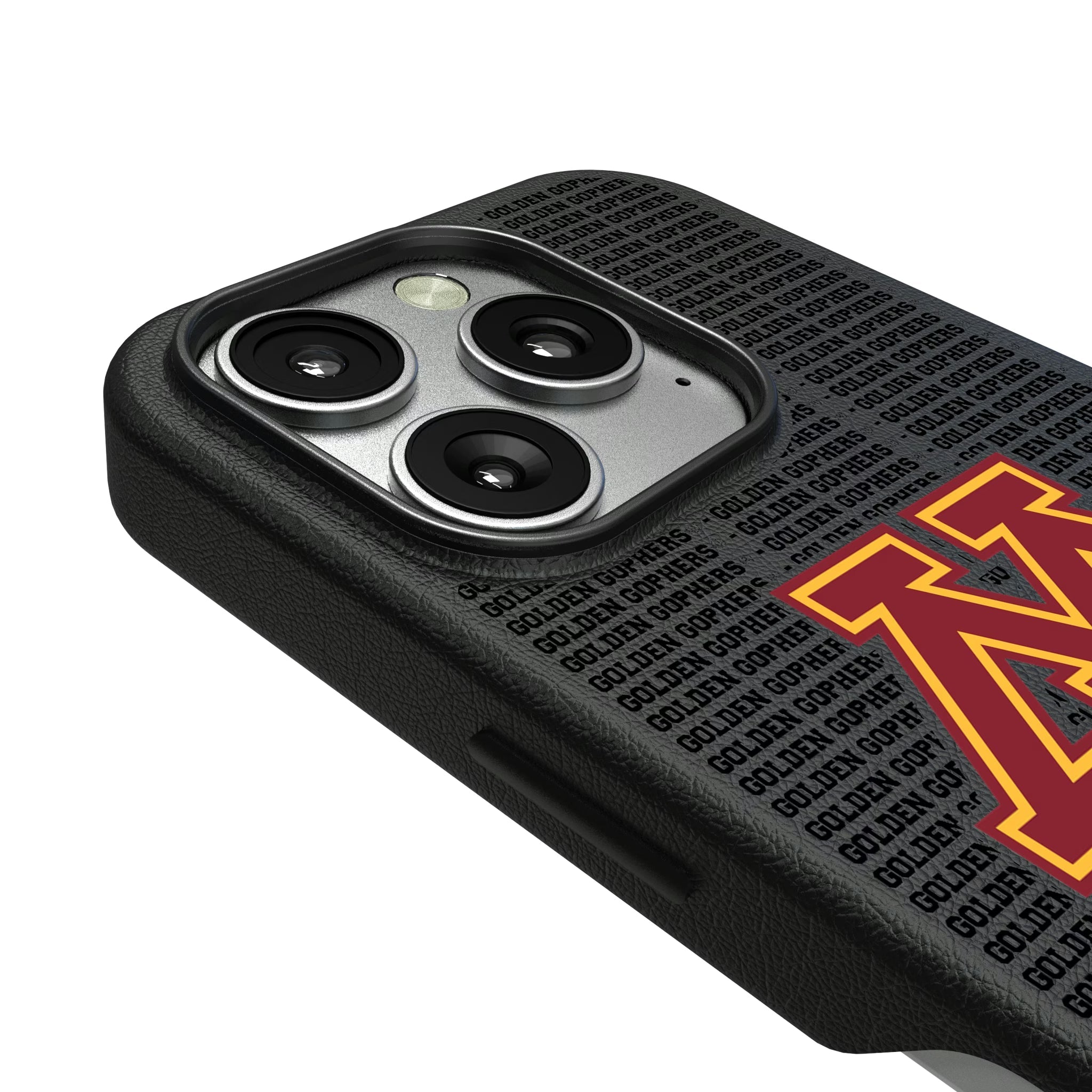 University of Minnesota Golden Gophers Text Backdrop MagSafe Compatible Phone Case for Apple iPhone - Sports Gifts, Sports Memorabilia, Sports Collectibles, Fan Shop