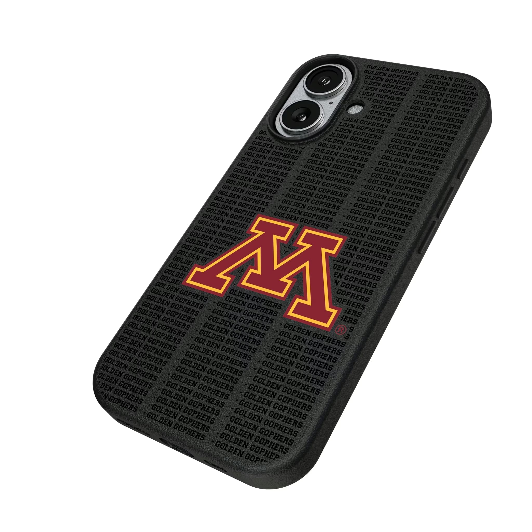 University of Minnesota Golden Gophers Text Backdrop MagSafe Compatible Phone Case for Apple iPhone - Sports Gifts, Sports Memorabilia, Sports Collectibles, Fan Shop