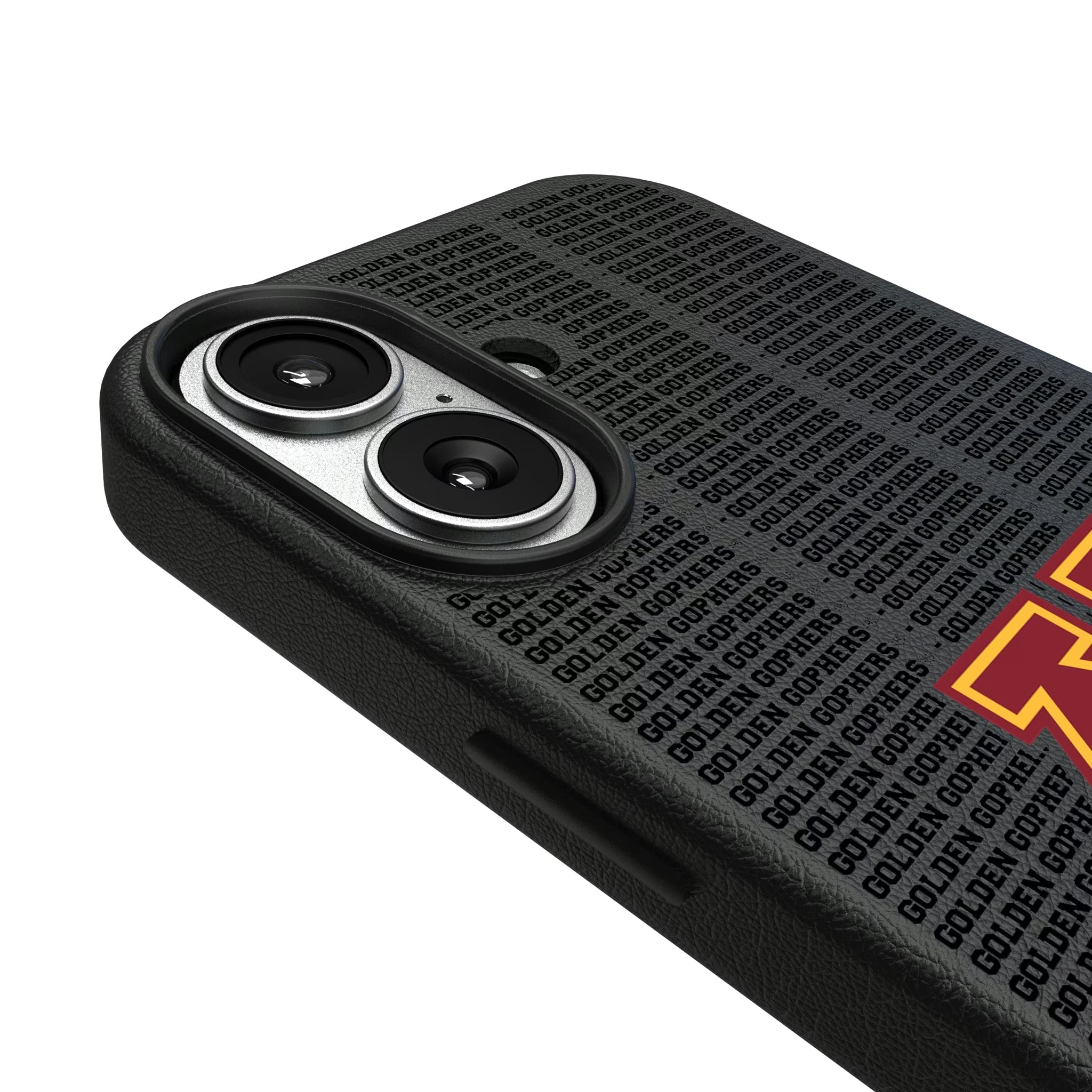 University of Minnesota Golden Gophers Text Backdrop MagSafe Compatible Phone Case for Apple iPhone - Sports Gifts, Sports Memorabilia, Sports Collectibles, Fan Shop