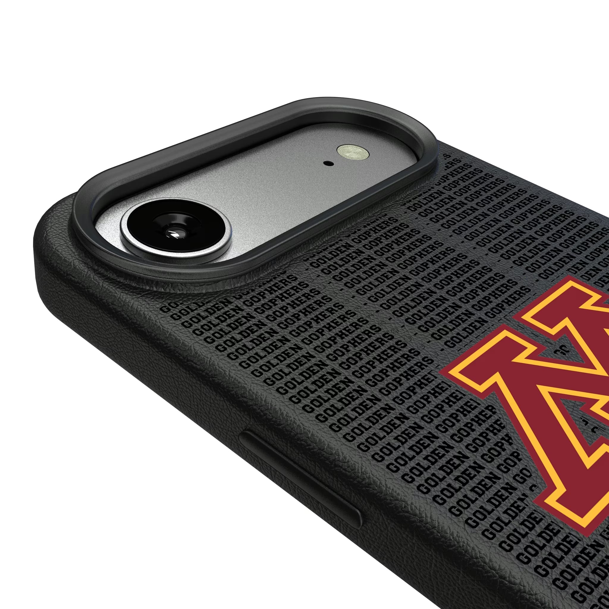 University of Minnesota Golden Gophers Text Backdrop MagSafe Compatible Phone Case for Apple iPhone - Sports Gifts, Sports Memorabilia, Sports Collectibles, Fan Shop