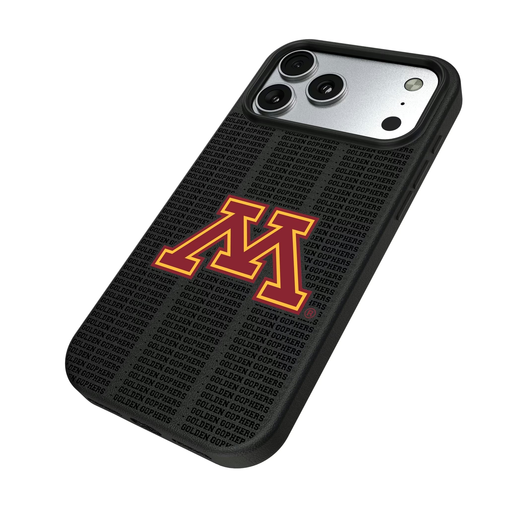University of Minnesota Golden Gophers Text Backdrop MagSafe Compatible Phone Case for Apple iPhone - Sports Gifts, Sports Memorabilia, Sports Collectibles, Fan Shop