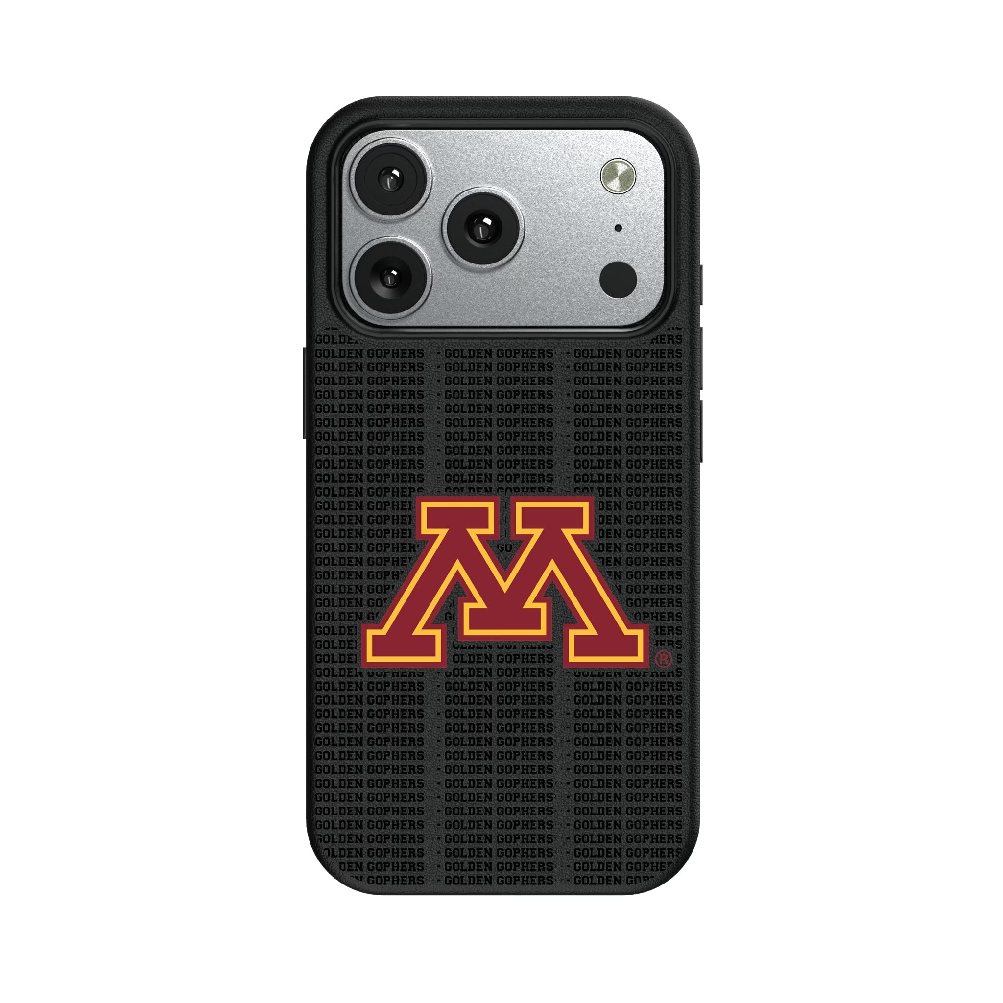 University of Minnesota Golden Gophers Text Backdrop MagSafe Compatible Phone Case for Apple iPhone - Sports Gifts, Sports Memorabilia, Sports Collectibles, Fan Shop