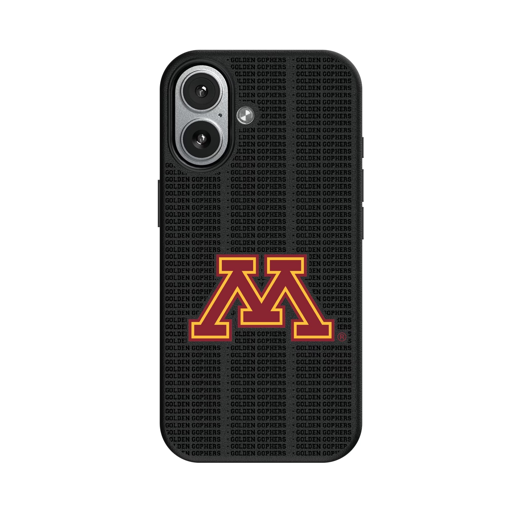 University of Minnesota Golden Gophers Text Backdrop MagSafe Compatible Phone Case for Apple iPhone - Sports Gifts, Sports Memorabilia, Sports Collectibles, Fan Shop