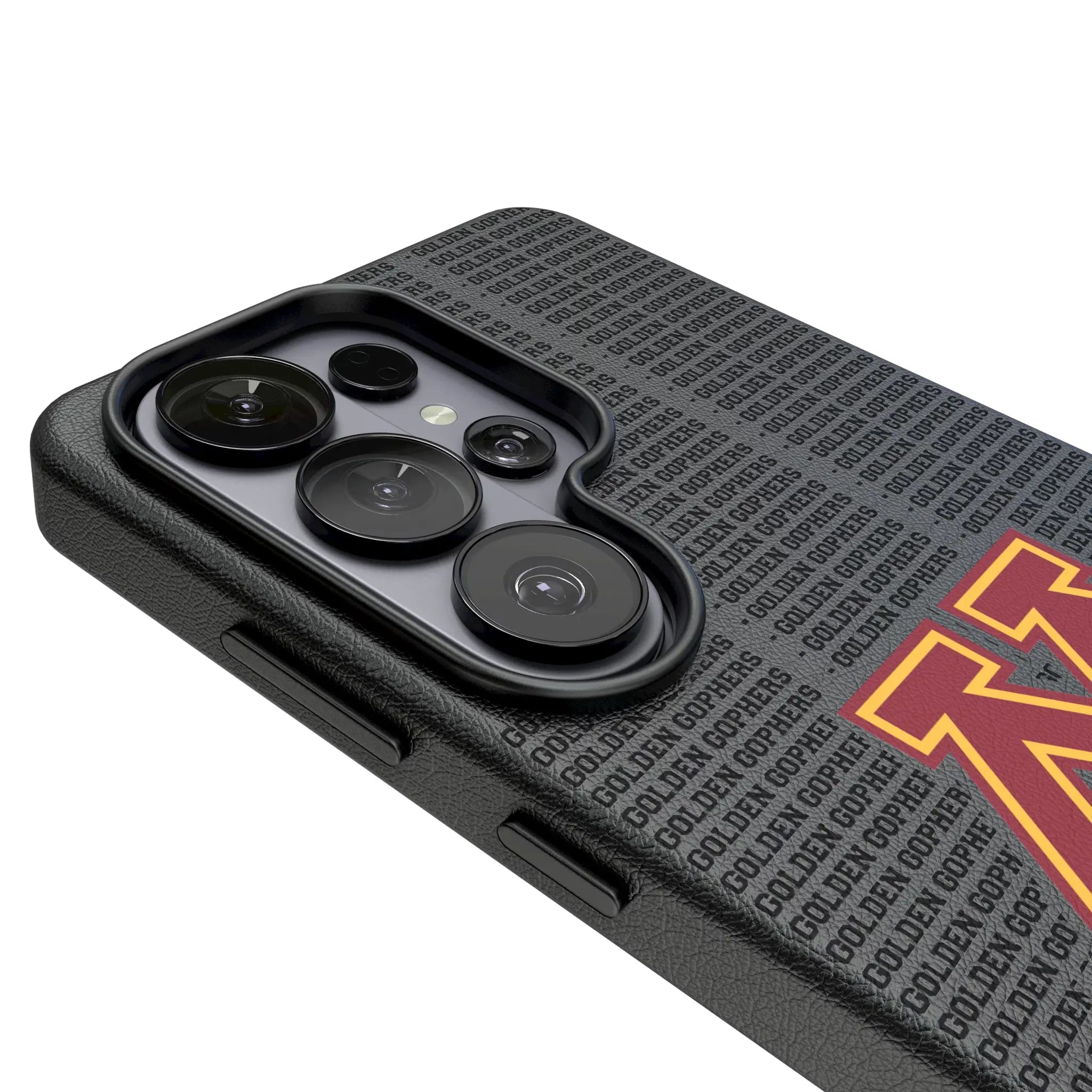 University of Minnesota Golden Gophers Text Backdrop MagSafe Compatible Phone Case for Samsung Galaxy