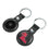 University of Mississippi Rebels Insignia Black Airtag Holder 2-Pack
