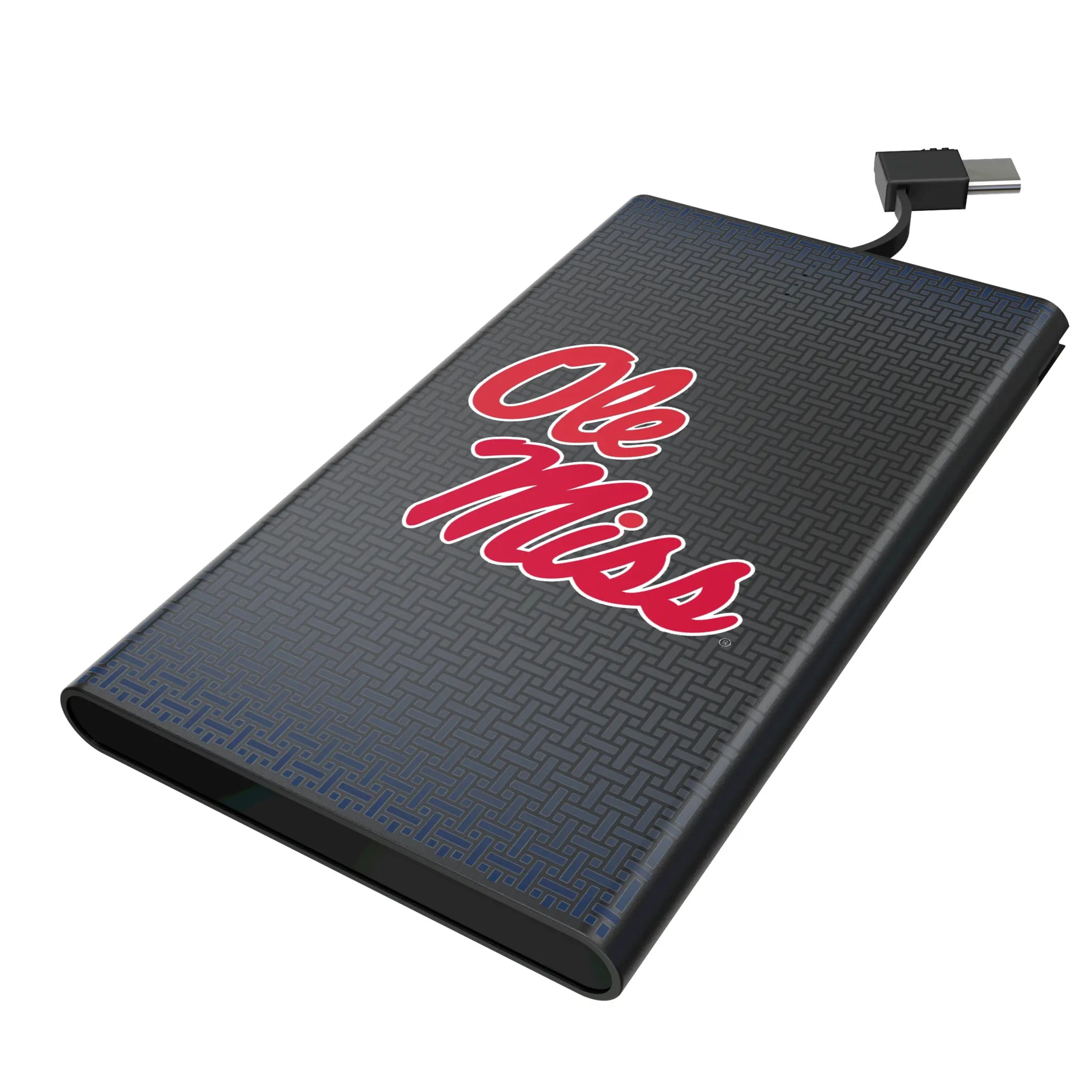 University of Mississippi Rebels Linen 5000mAh Flat Powerbank