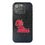 University of Mississippi Rebels Linen Bling Phone Case for Apple iPhone