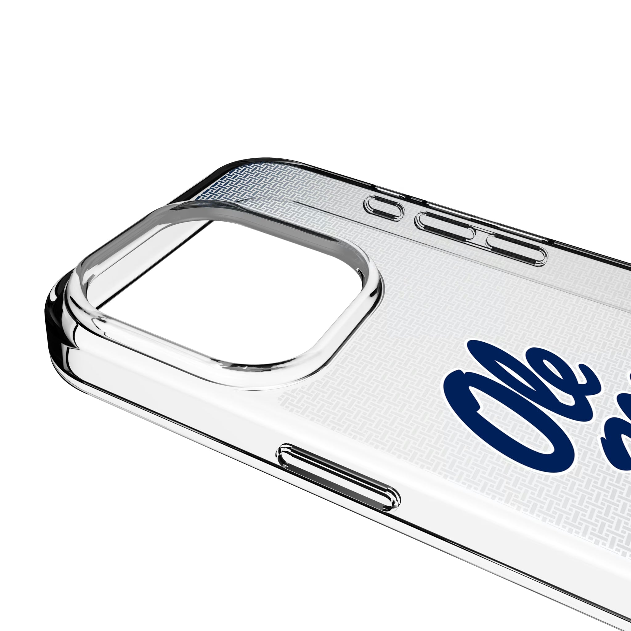 University of Mississippi Rebels Linen Clear Phone Case for Apple iPhone