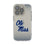 University of Mississippi Rebels Linen Clear Phone Case for Apple iPhone