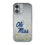 University of Mississippi Rebels Linen Glitter Phone Case