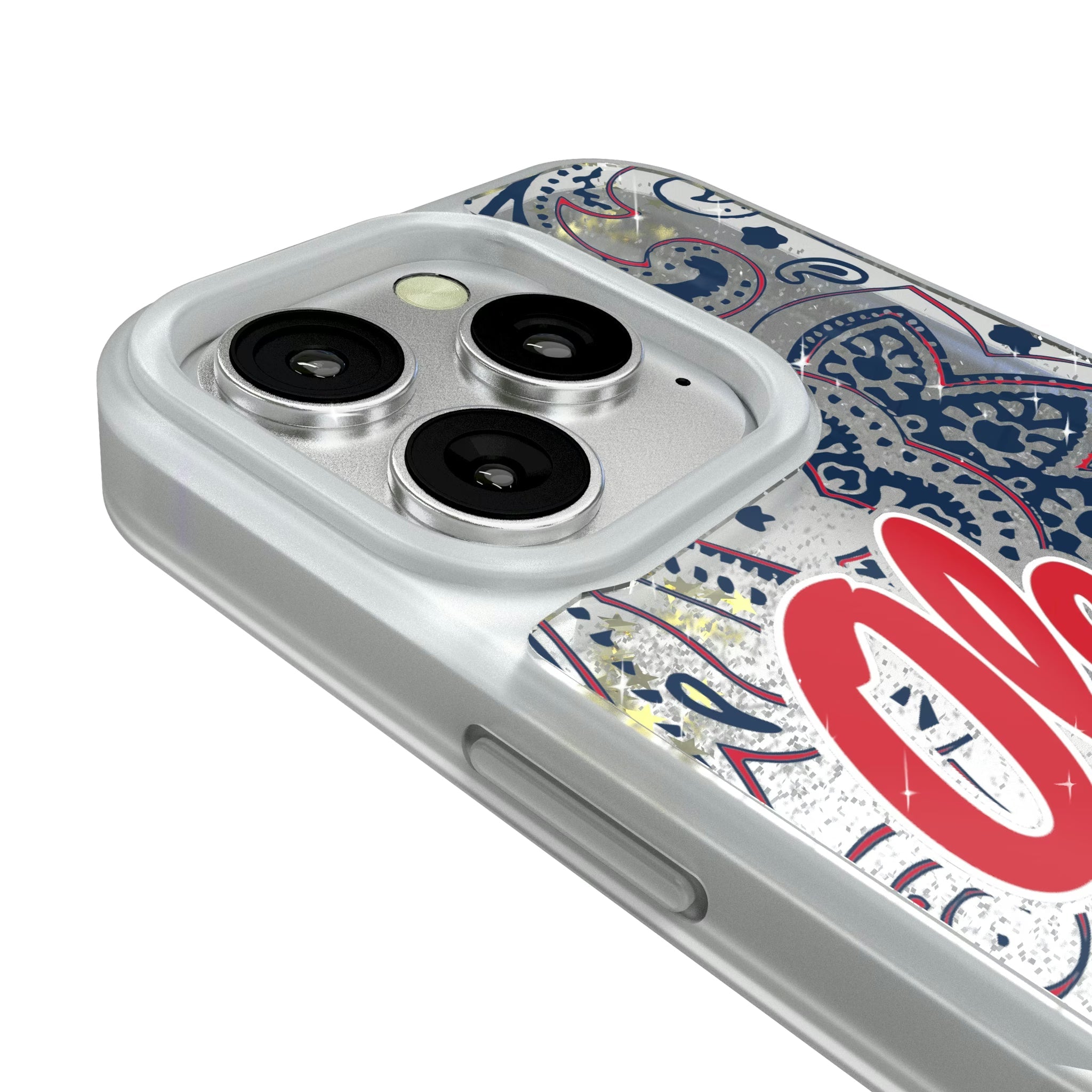 University of Mississippi Rebels Paisley Glitter Phone Case - Sports Gifts, Sports Memorabilia, Sports Collectibles, Fan Shop