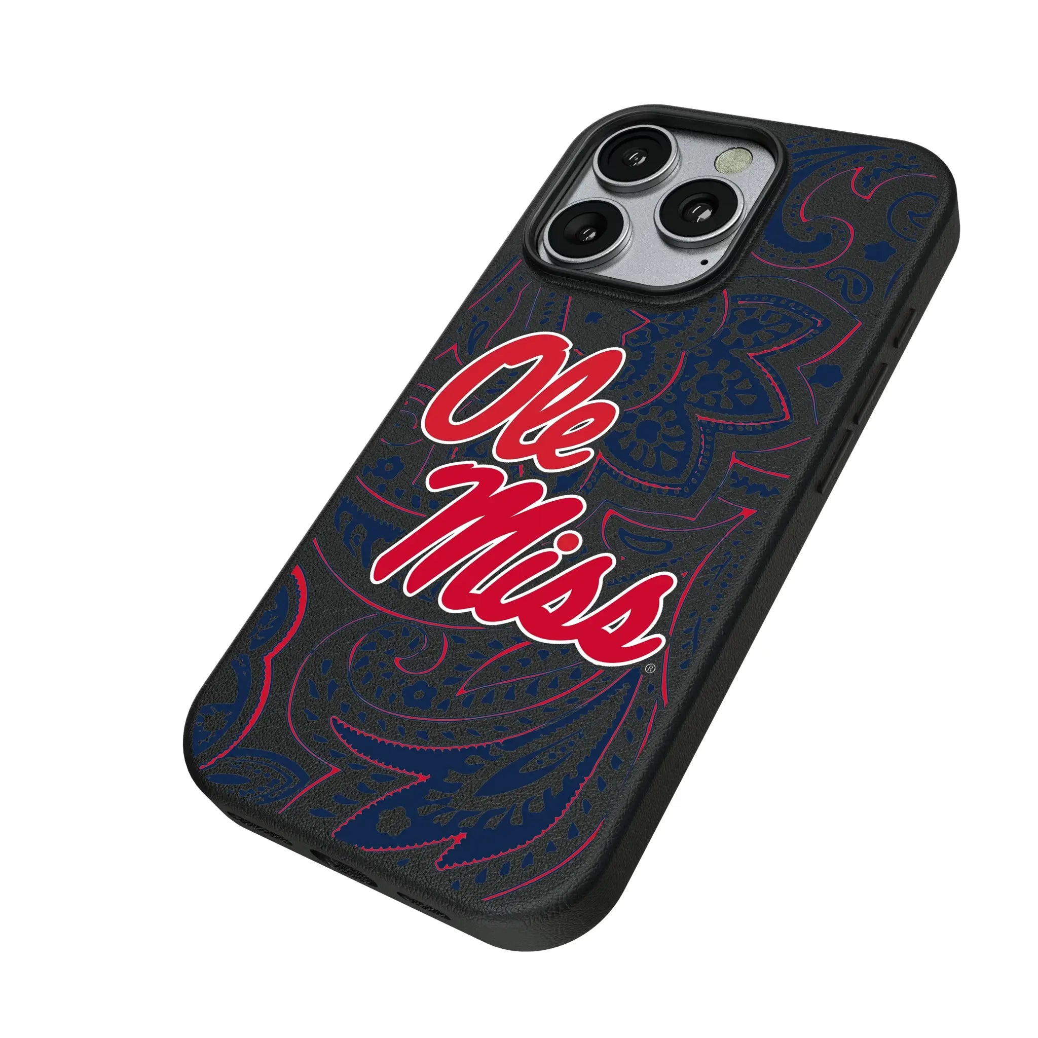 University of Mississippi Rebels Paisley MagSafe Compatible Phone Case for Apple iPhone