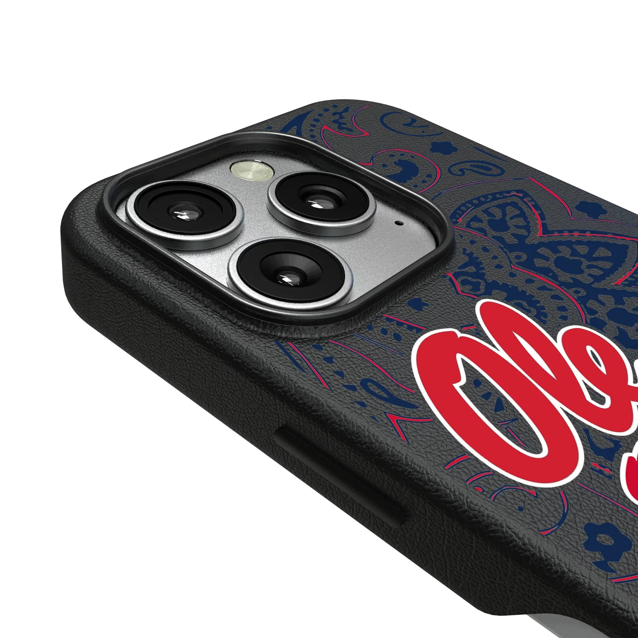University of Mississippi Rebels Paisley MagSafe Compatible Phone Case for Apple iPhone