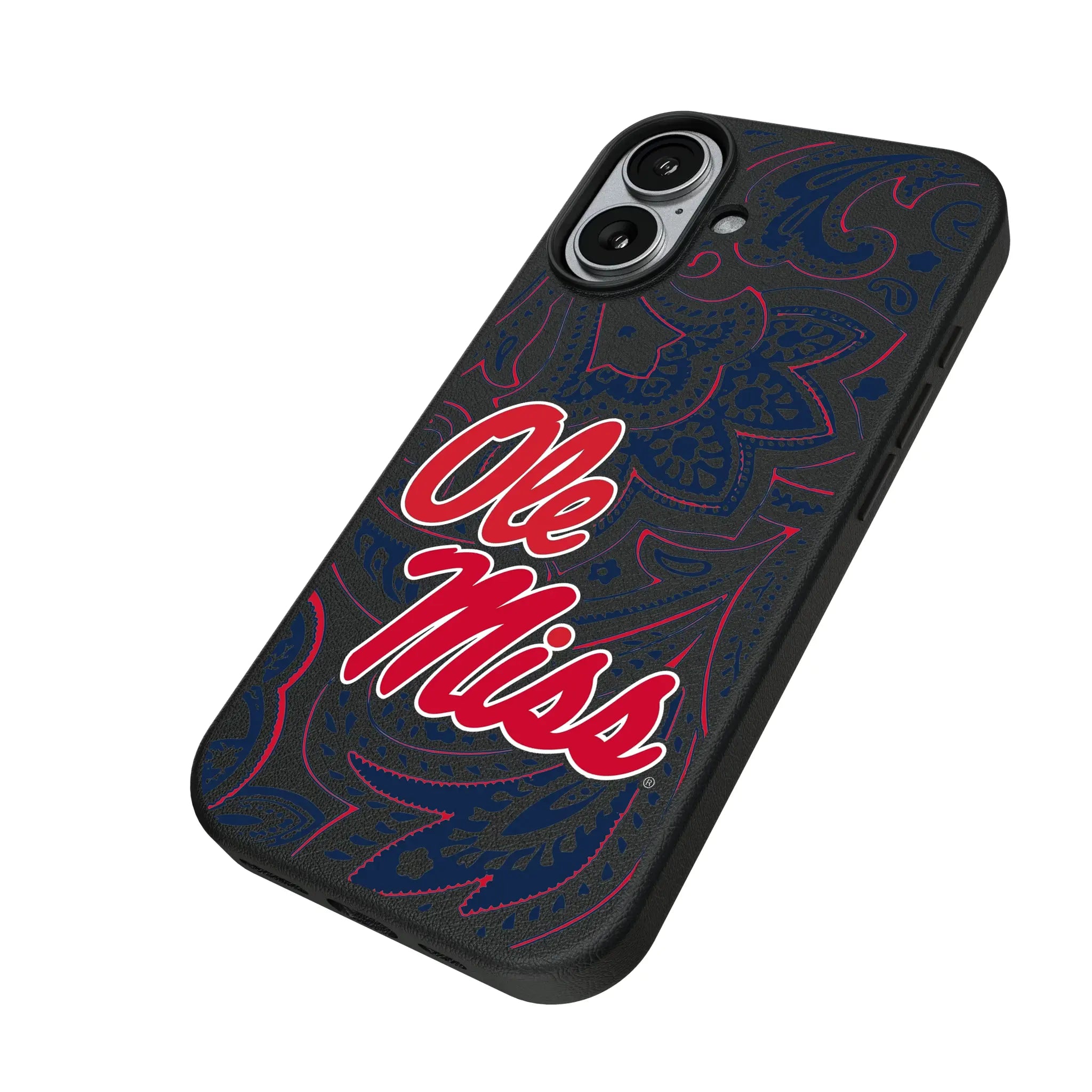 University of Mississippi Rebels Paisley MagSafe Compatible Phone Case for Apple iPhone