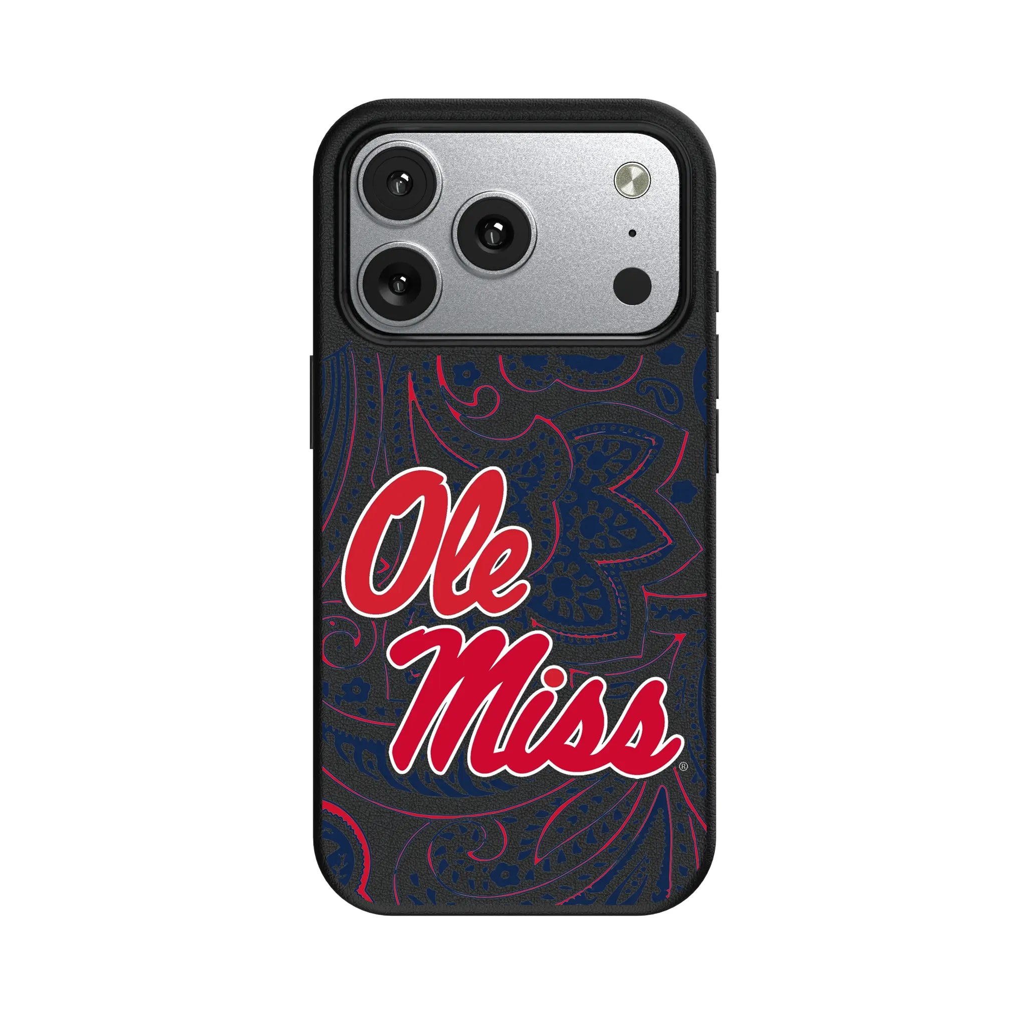 University of Mississippi Rebels Paisley MagSafe Compatible Phone Case for Apple iPhone