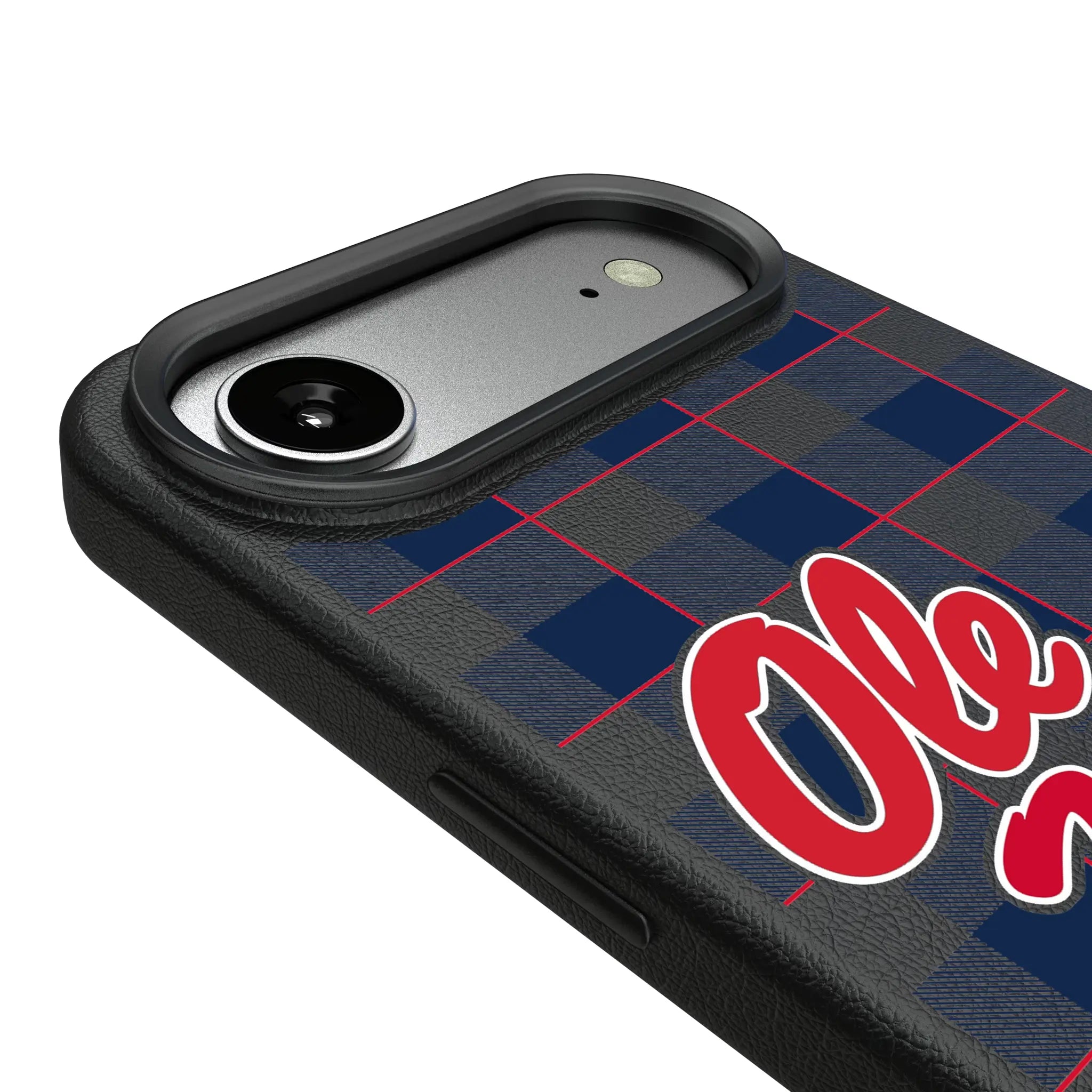 University of Mississippi Rebels Plaid MagSafe Compatible Phone Case for Apple iPhone