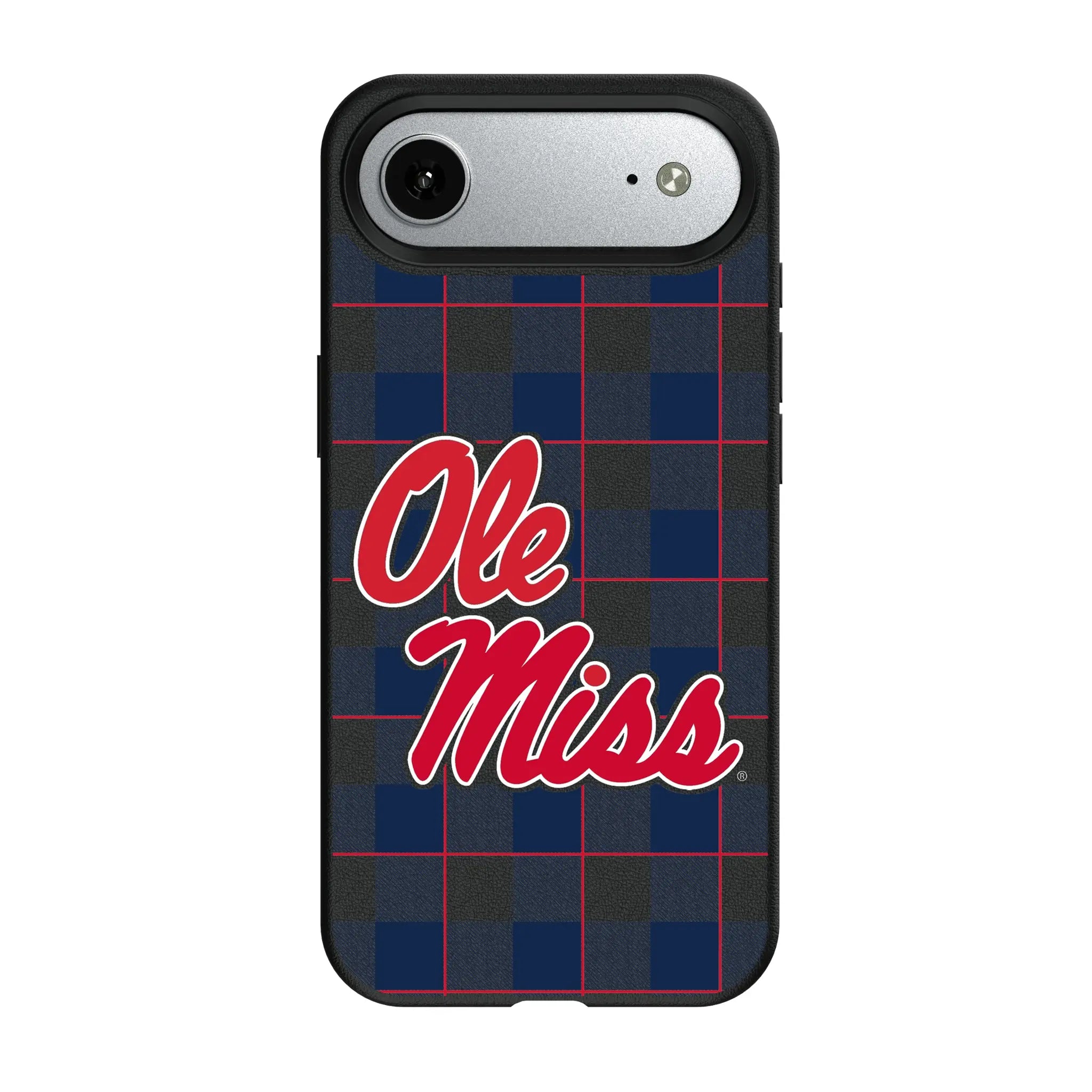 University of Mississippi Rebels Plaid MagSafe Compatible Phone Case for Apple iPhone