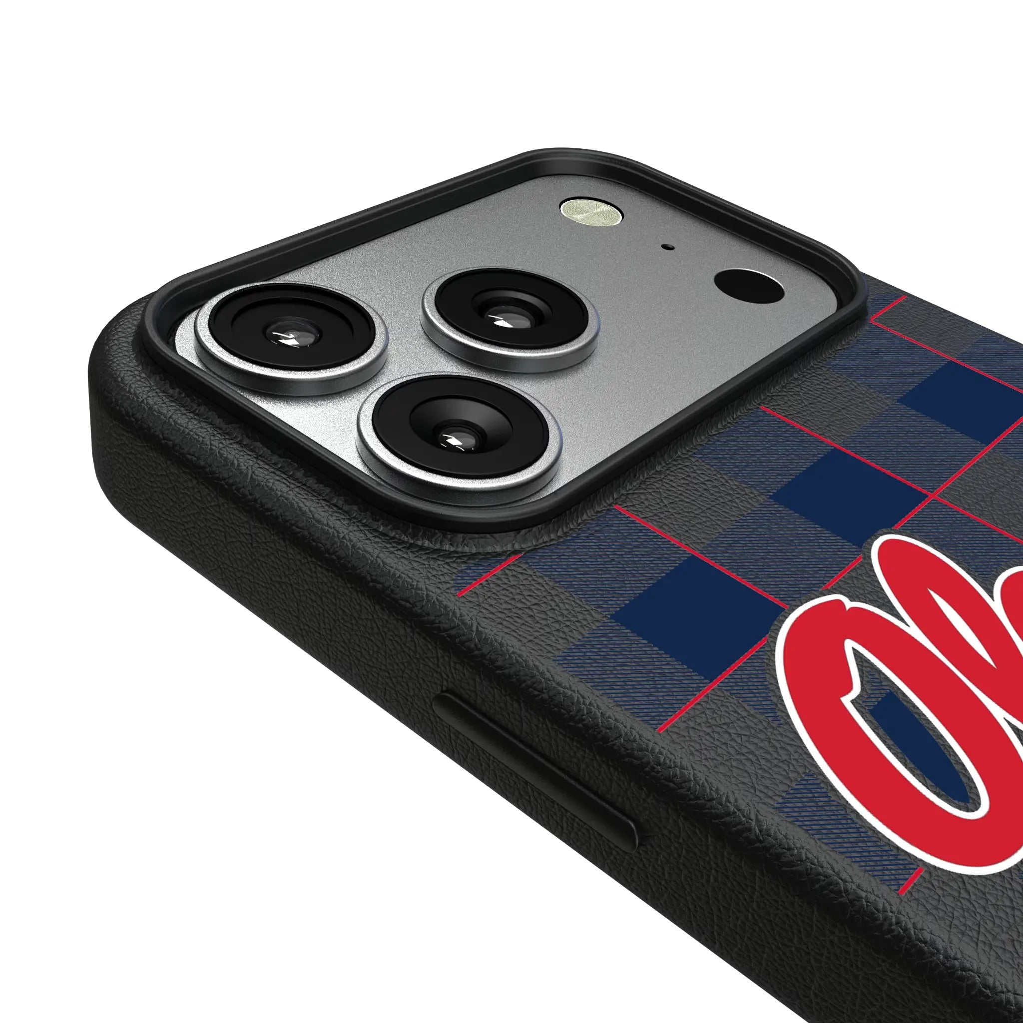 University of Mississippi Rebels Plaid MagSafe Compatible Phone Case for Apple iPhone
