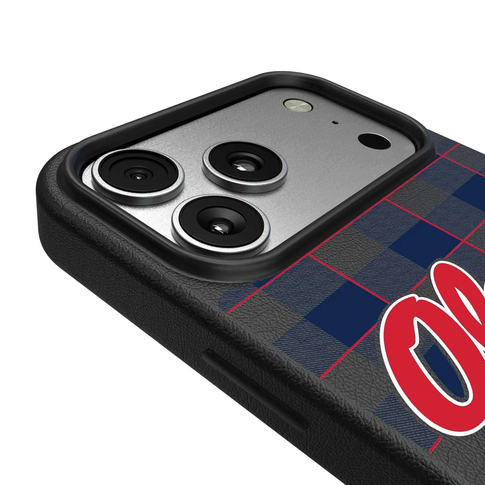 University of Mississippi Rebels Plaid MagSafe Compatible Phone Case for Apple iPhone