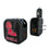 University of Mississippi Rebels Text Backdrop 2 in 1 USB A/C Charger