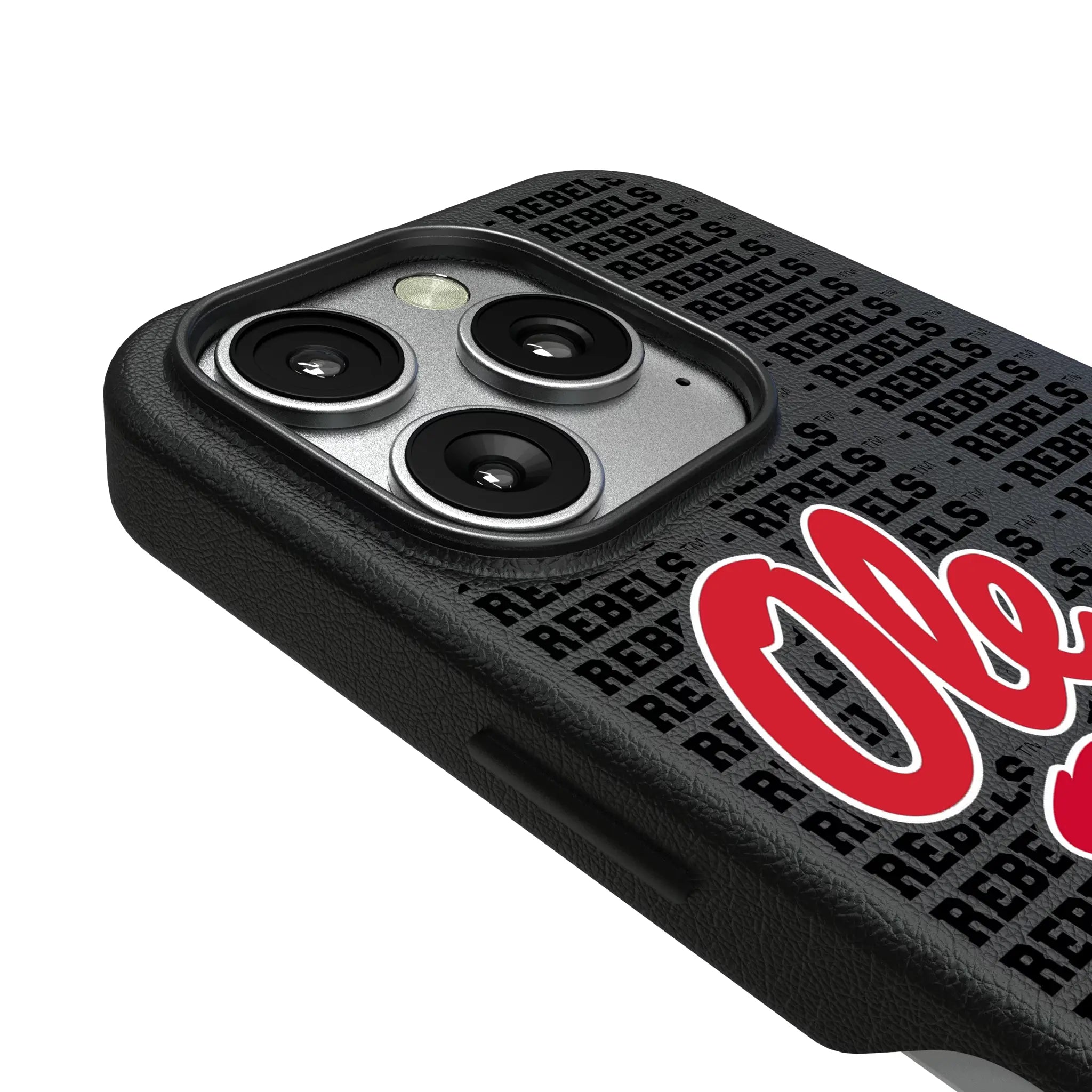 University of Mississippi Rebels Text Backdrop MagSafe Compatible Phone Case for Apple iPhone