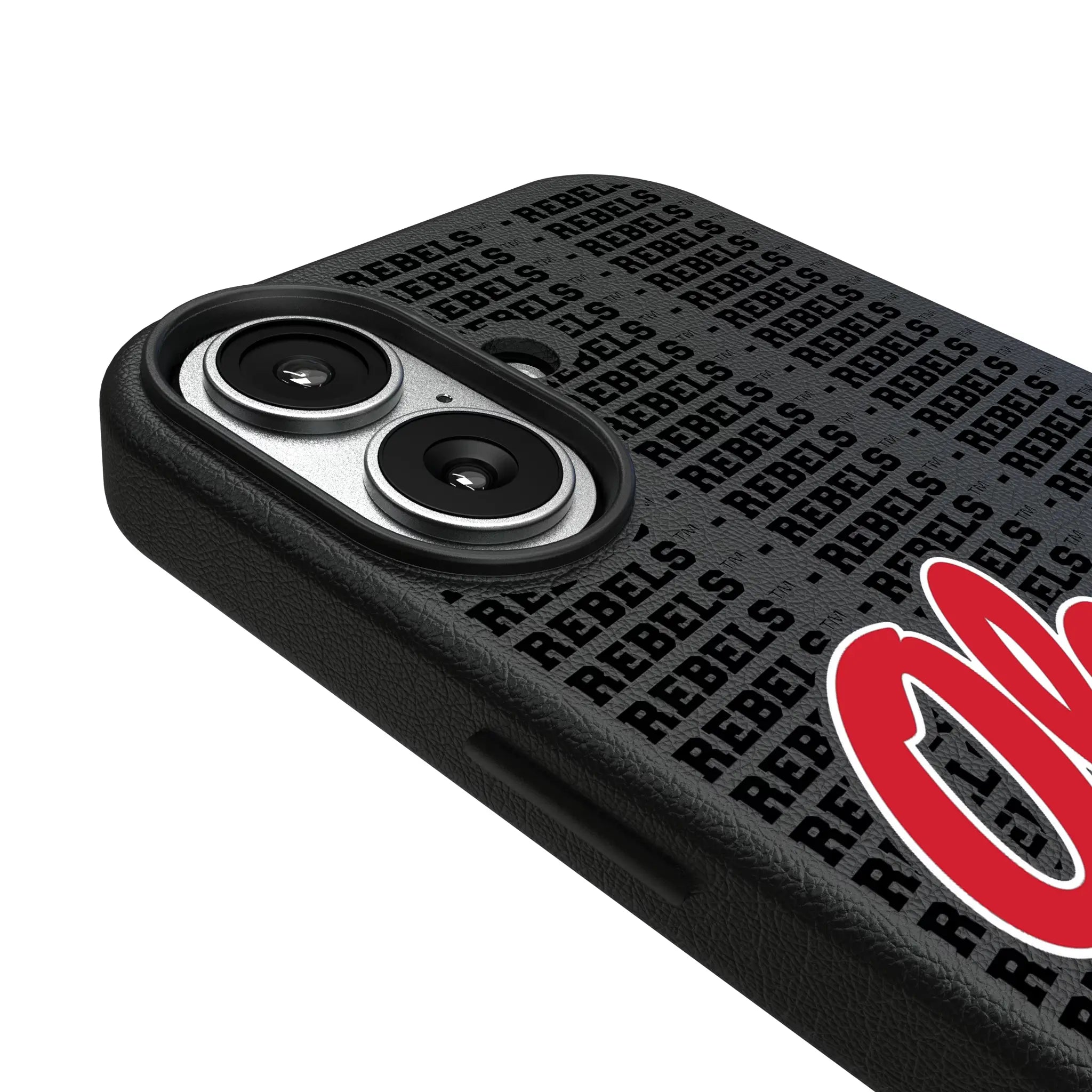 University of Mississippi Rebels Text Backdrop MagSafe Compatible Phone Case for Apple iPhone