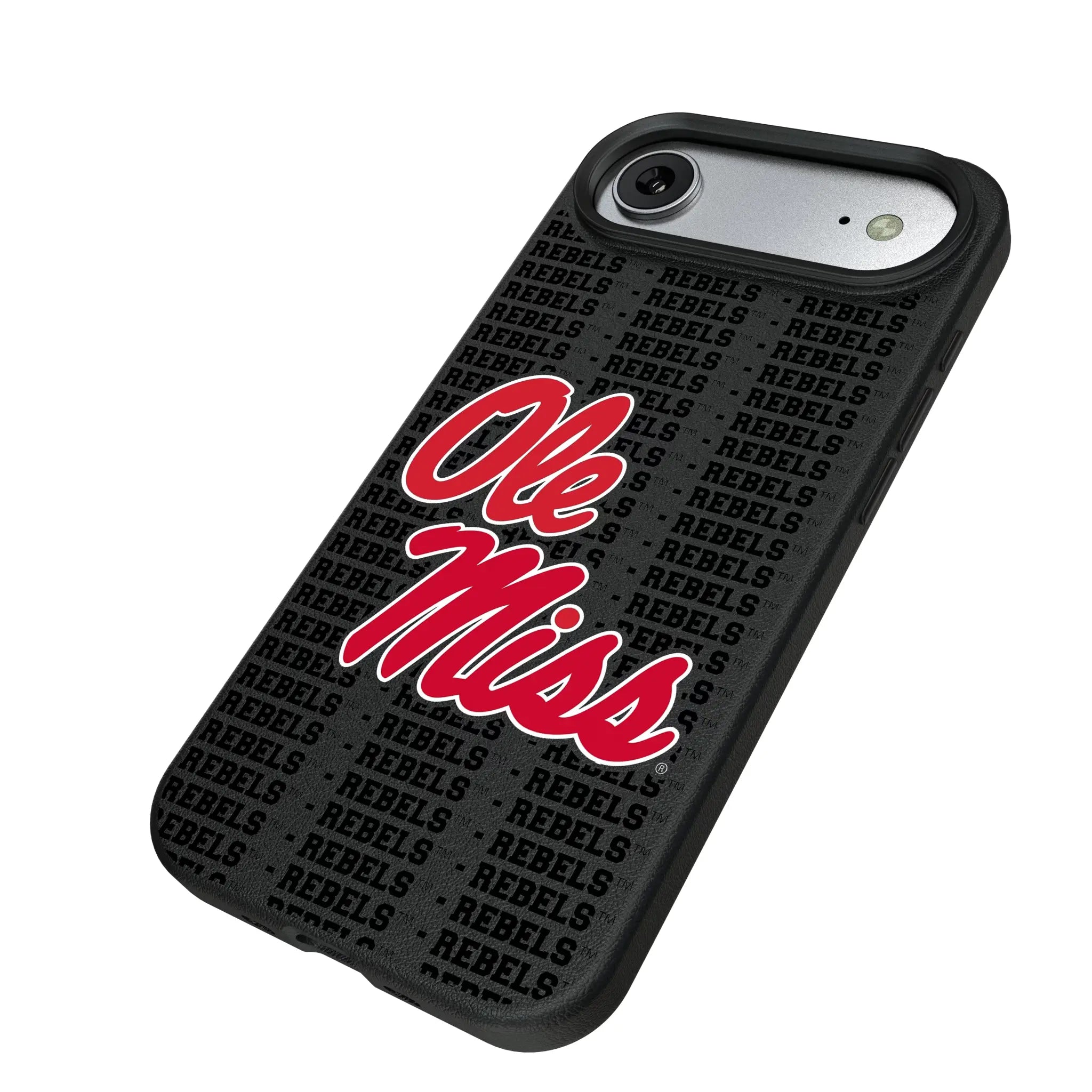 University of Mississippi Rebels Text Backdrop MagSafe Compatible Phone Case for Apple iPhone