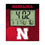 University of Nebraska Huskers Block N Color Block Wall Clock