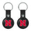 University of Nebraska Huskers Block N Insignia Black Airtag Holder 2-Pack