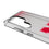 University of Nebraska Huskers Block N Linen Clear Phone Case for Samsung Galaxy