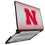 University of Nebraska Huskers Block N Linen Laptop Case for Apple MacBook