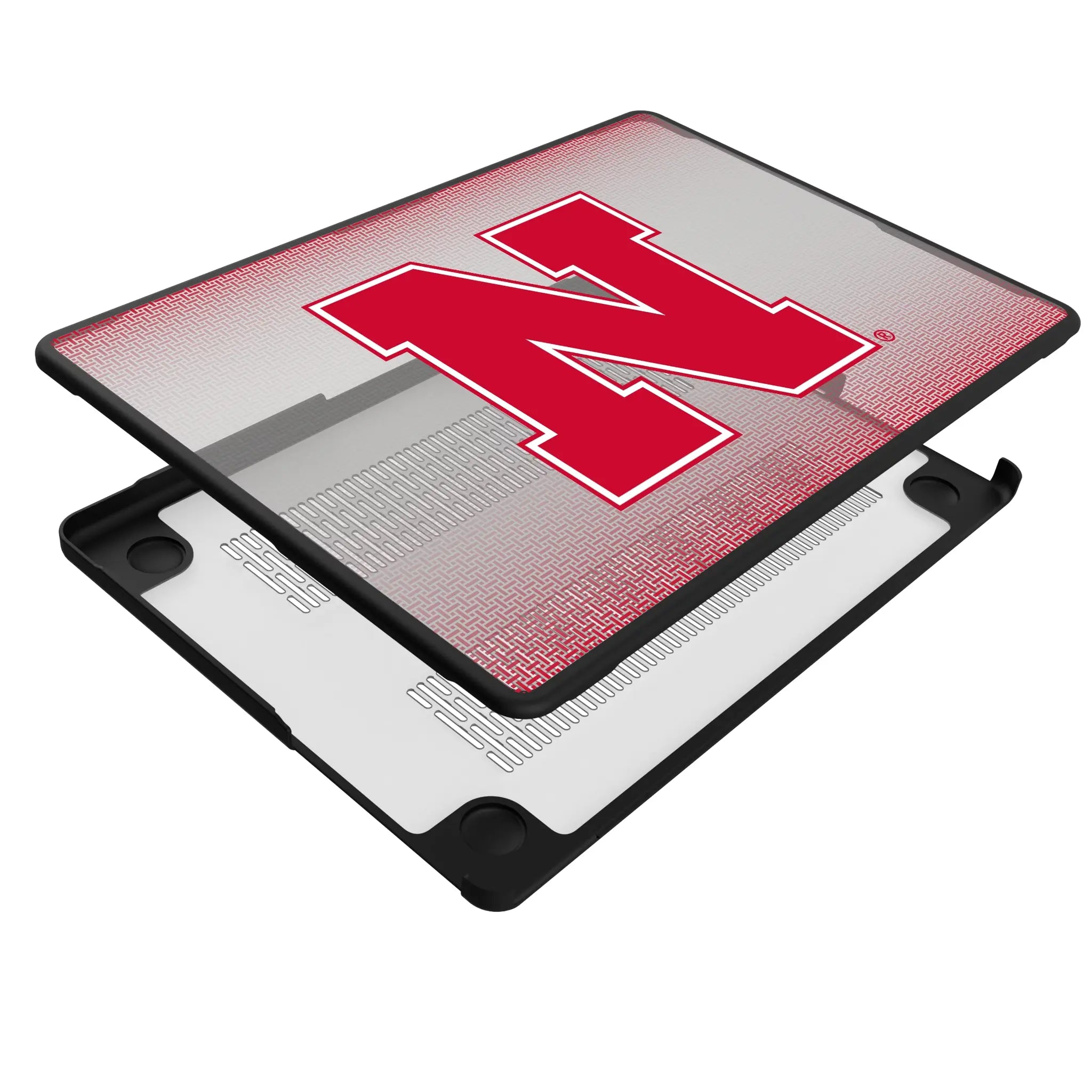 University of Nebraska Huskers Block N Linen Laptop Case for Apple MacBook