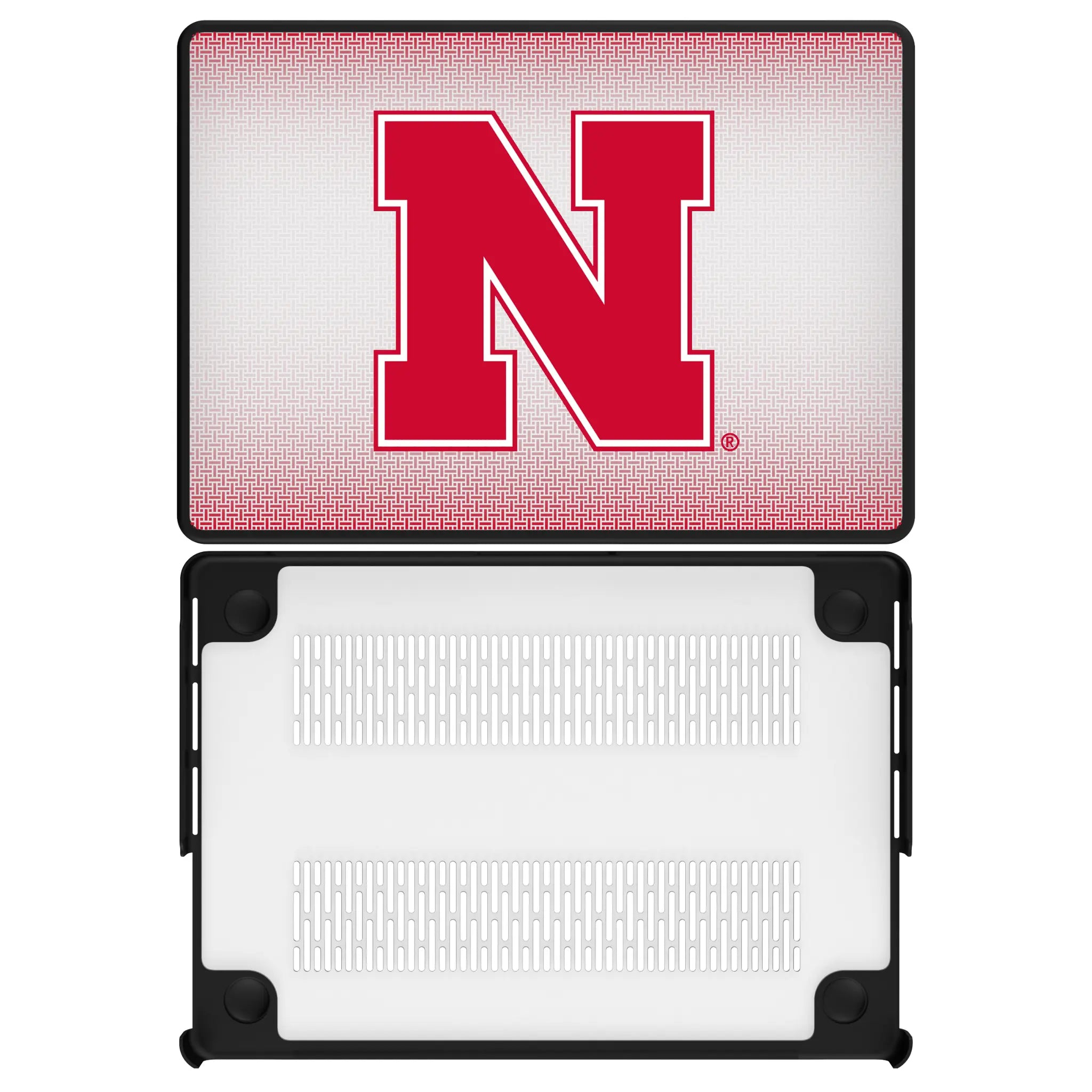University of Nebraska Huskers Block N Linen Laptop Case for Apple MacBook